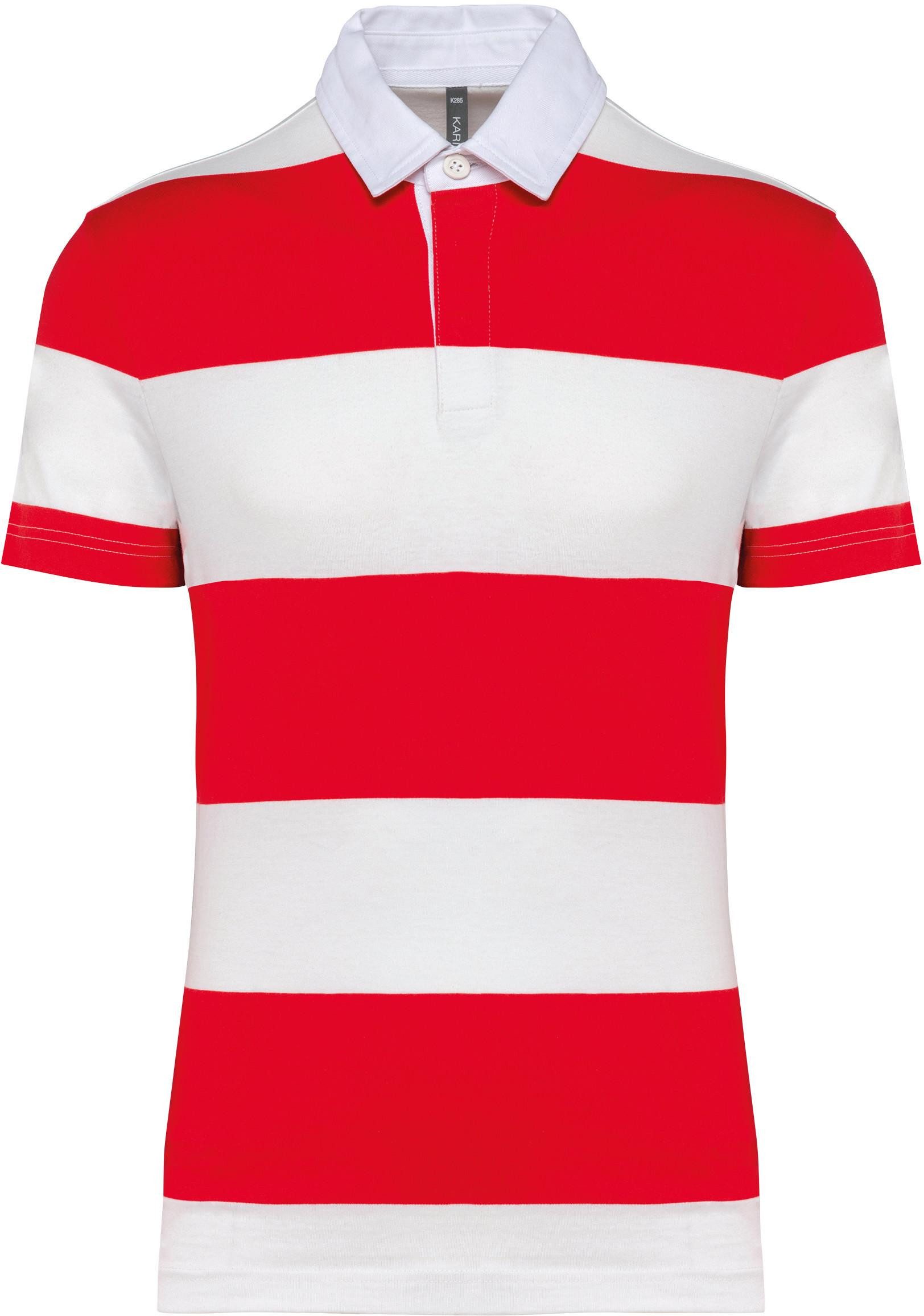 Kariban Poloshirt Gestreiftes Polohemd mit kurzen Ärmeln, Unisex