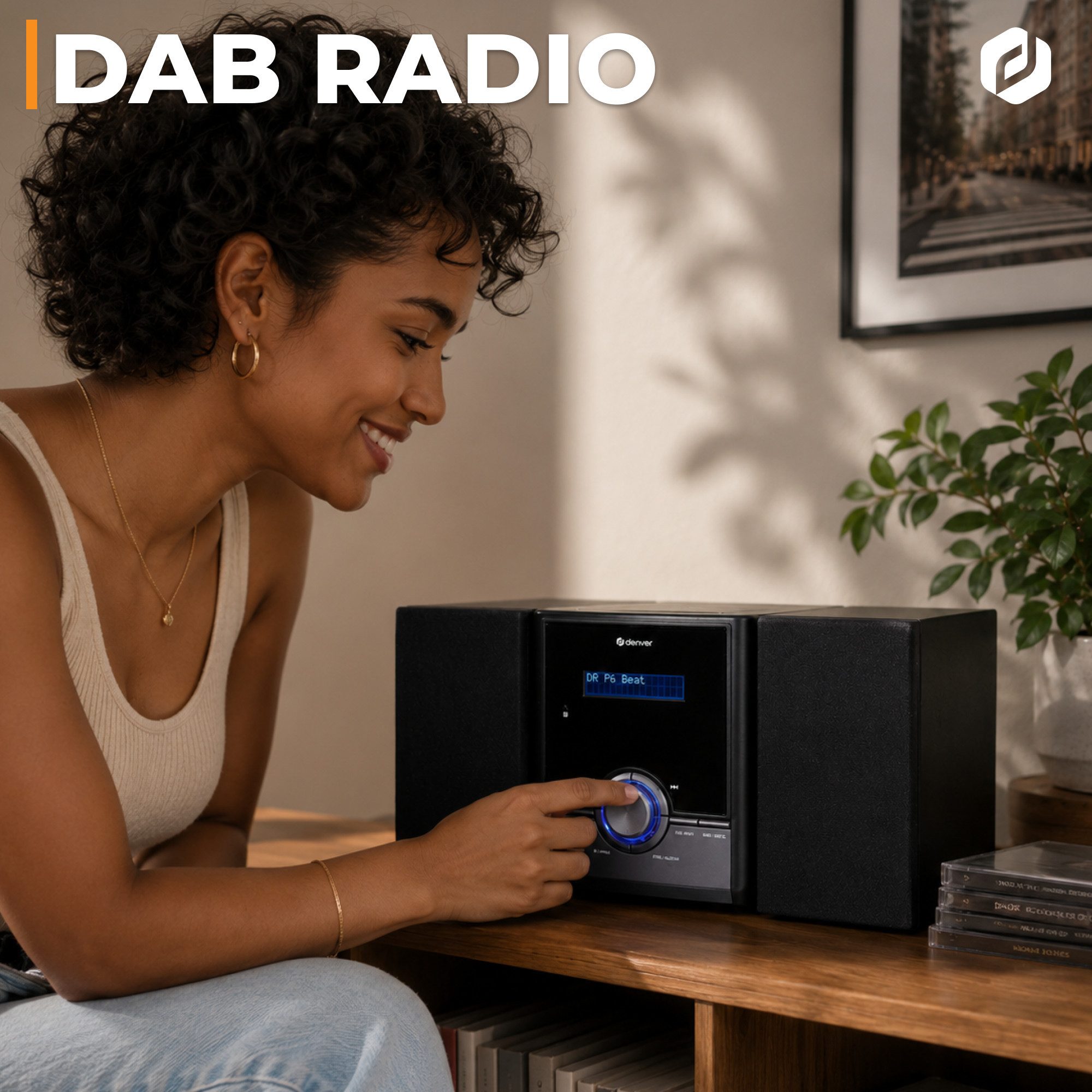 Denver MDA-285 Stereoanlage (FM, DAB, 10 W, einfache Bedienung)