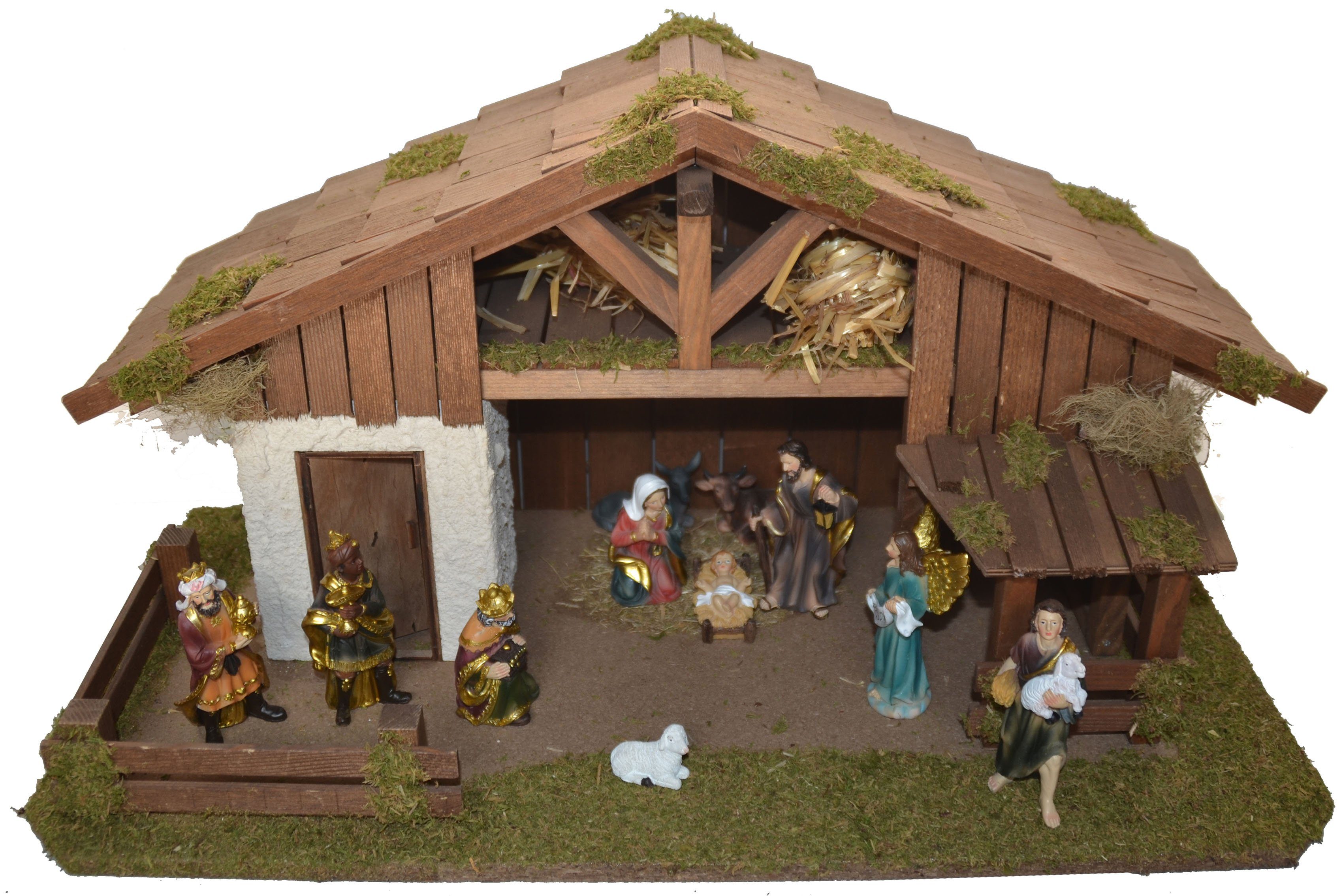 Alfred Kolbe Krippe Weihnachtsdeko (12-tlg), in Handarbeit gefertigt, mit K günstig online kaufen