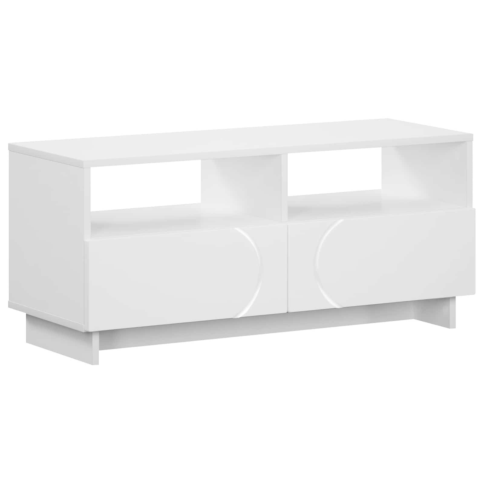 vidaXL TV-Schrank TV-Ständer 90 x 34,5 x 40 cm Weiß Holzwerkstoff (1-St)