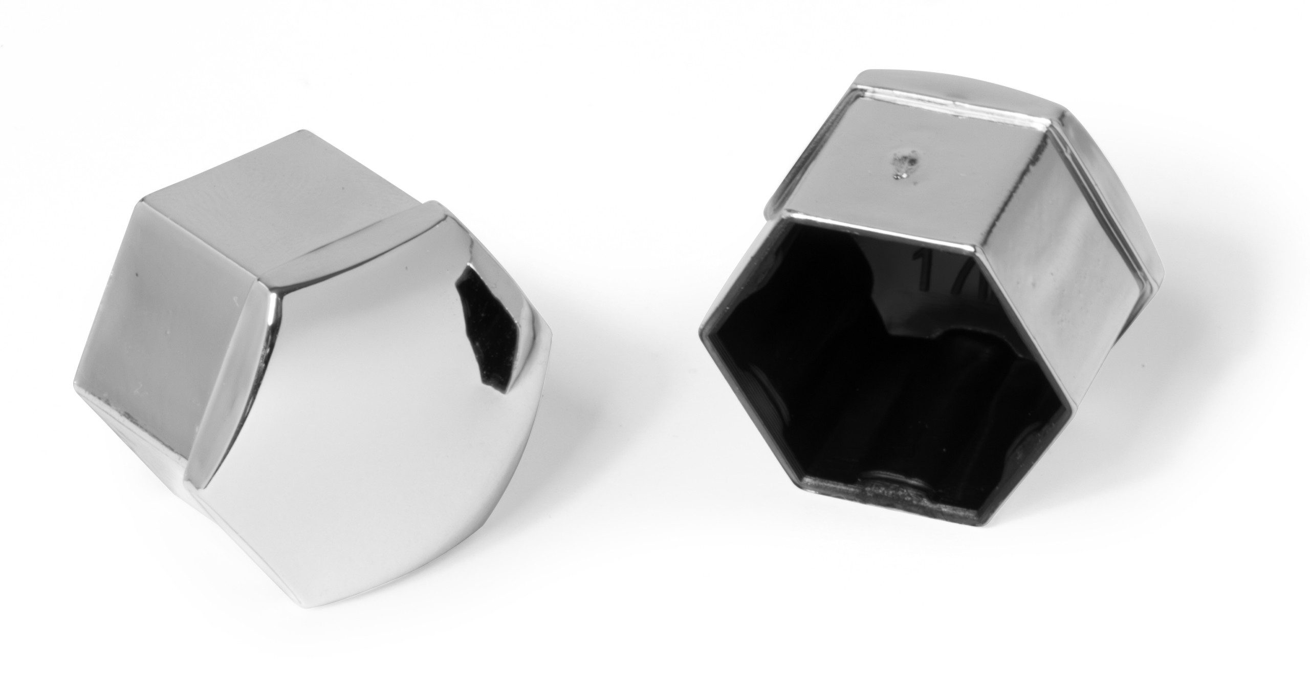 KomfortHome Radkappe Radmuttern Abdeckungen Silber 20 Stück Auto Felgen Schrauben, (20-St) Radschrauben Kappen Schutzkappen PKW Universal Felgenschutz