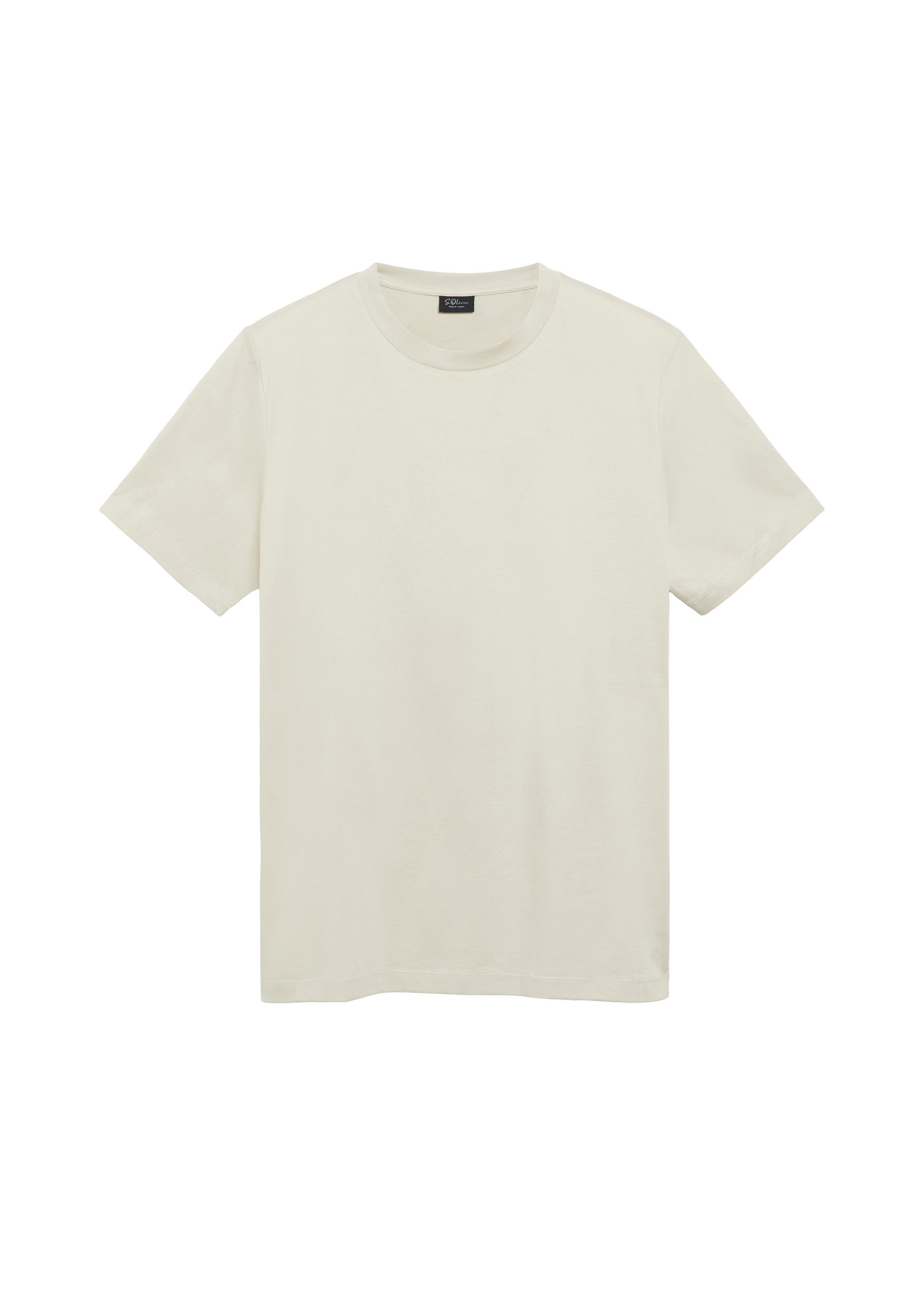 s.Oliver Kurzarmshirt T-Shirt T-Shirt aus Edeljersey