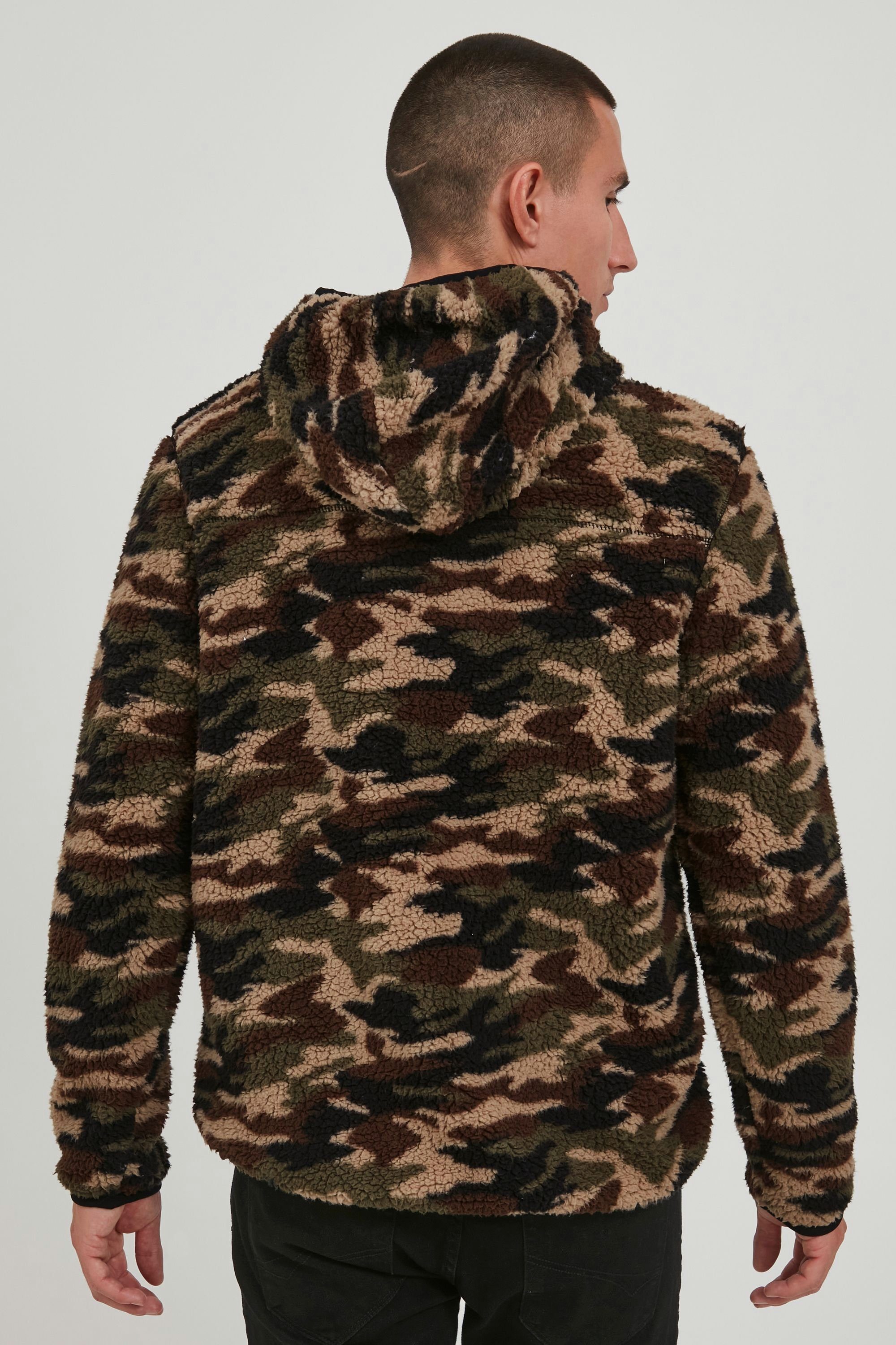 Camouflage Fleece Kurzjacke Teddy / Zip-Jacke !Solid (700094) SDLuka