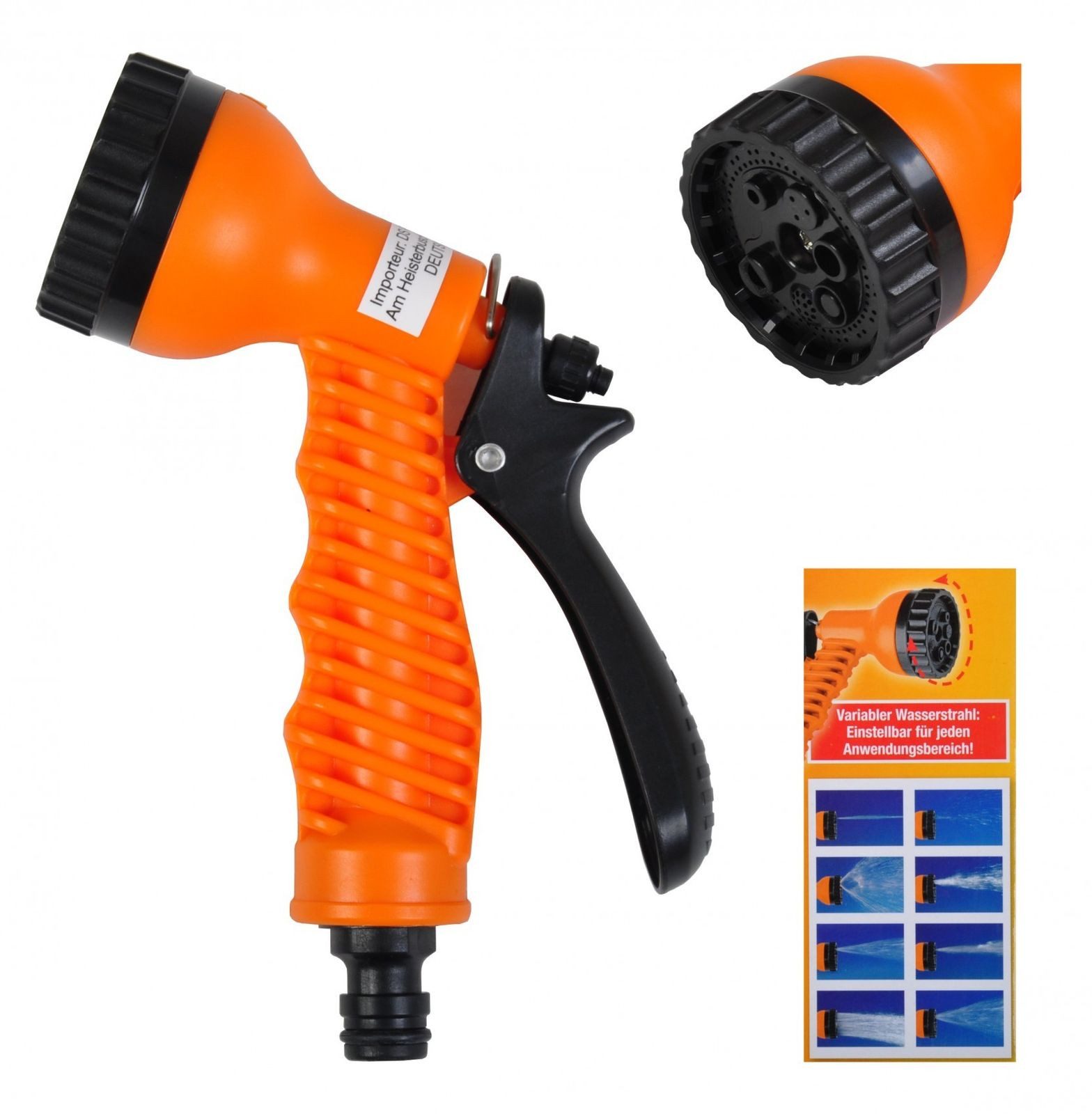 BURI Regner Magic MAXX Multifunktions-Brause Gartenbrause Wasserspritze Garten