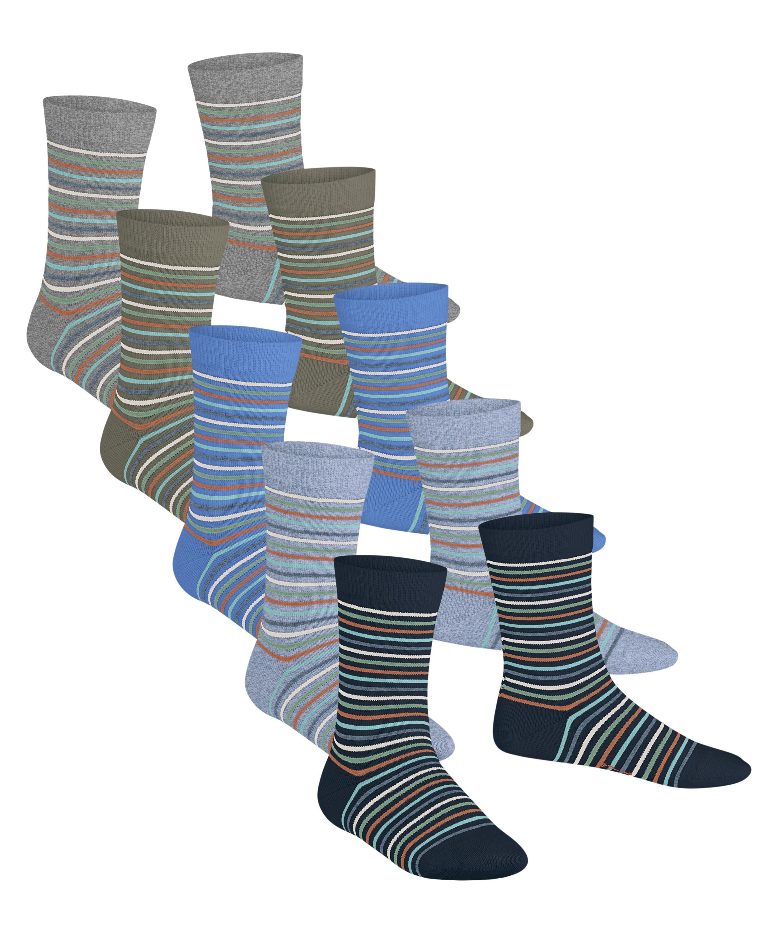 Multi Esprit sortiment 5-Pack (0030) (5-Paar) Socken Stripe