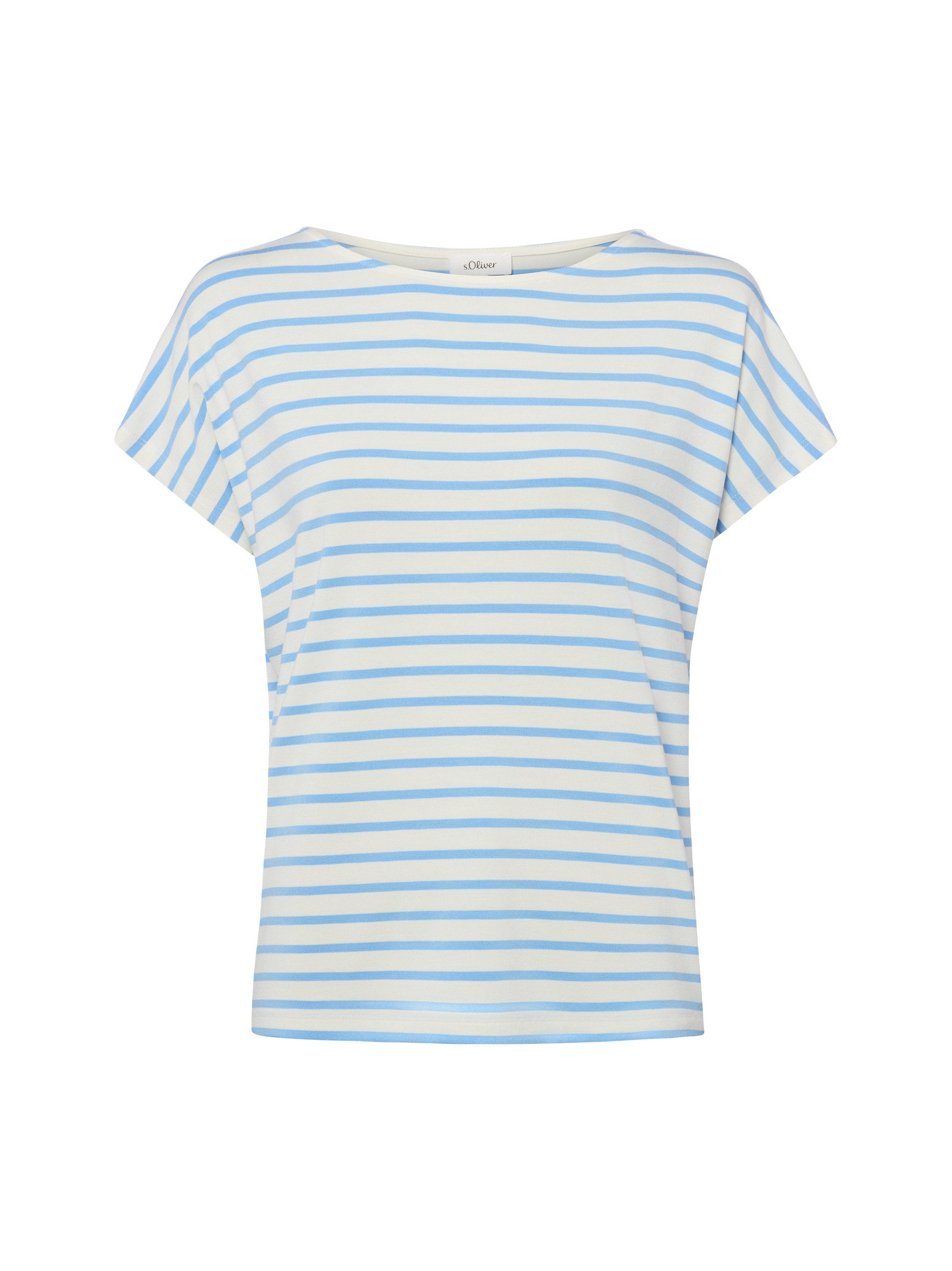 blau - creme gestreift
