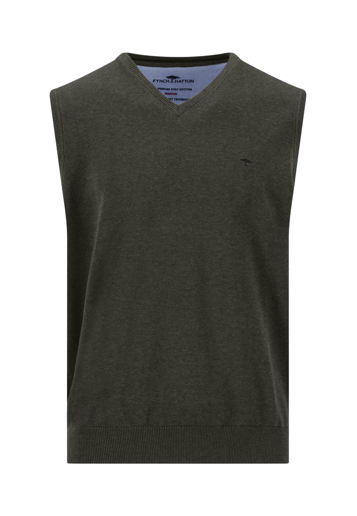 FYNCH-HATTON Pullunder Slipover Superfine - Klassischer Pullunder aus Baumwolle