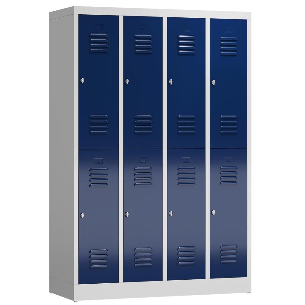 Steelboxx Spind ClassiX Garderobenschrank, 4 Abteile günstig online kaufen
