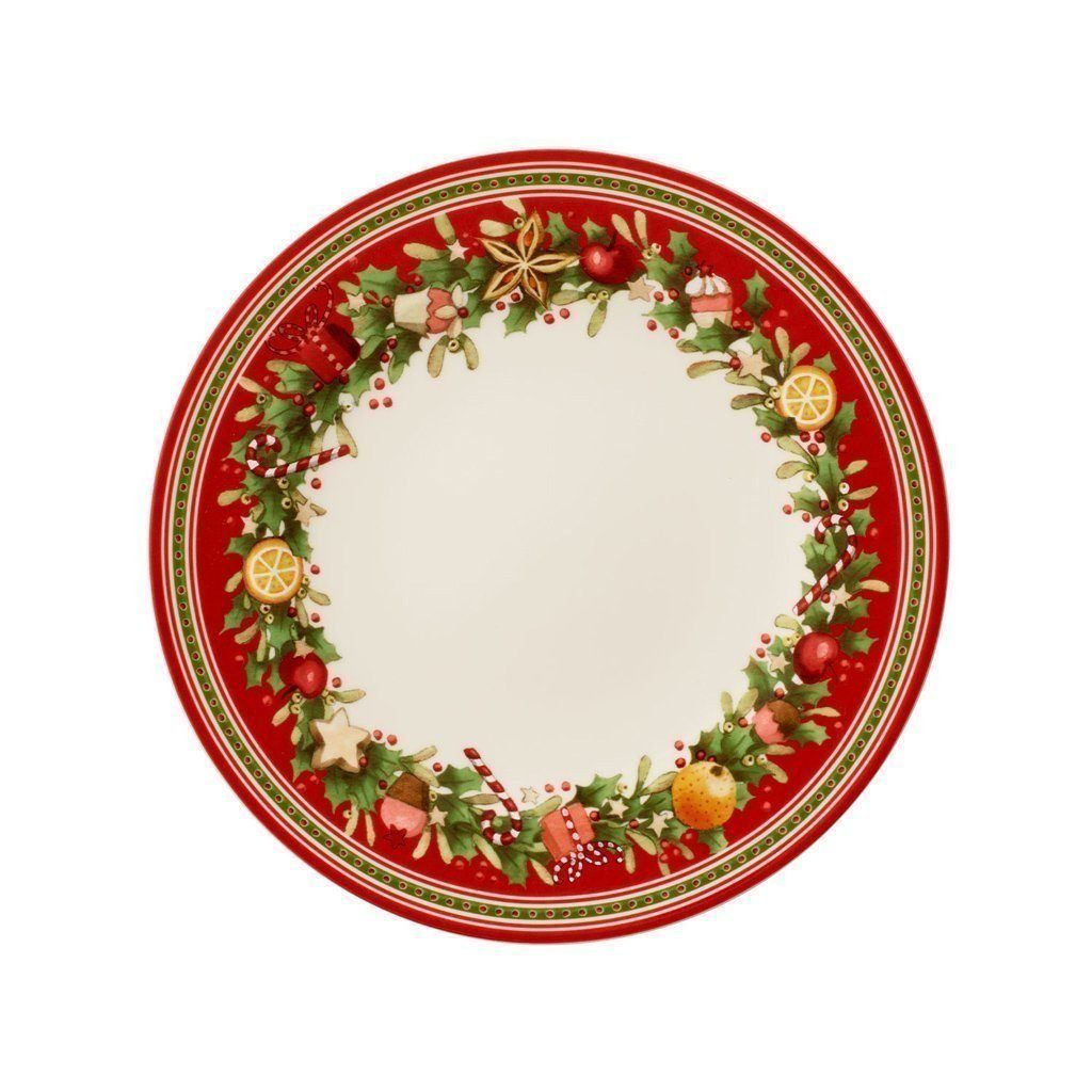 Villeroy & Boch Speiseteller Villeroy & Boch Winter Bakery Delight Speiseteller rot 1486122621, (1 St)