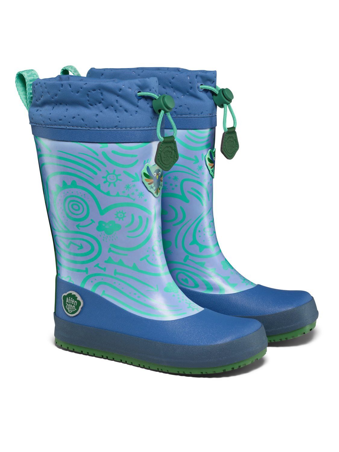 Affenzahn Vegan Puddly Gummistiefel nach Barfußschuhprinzip, wasserdicht