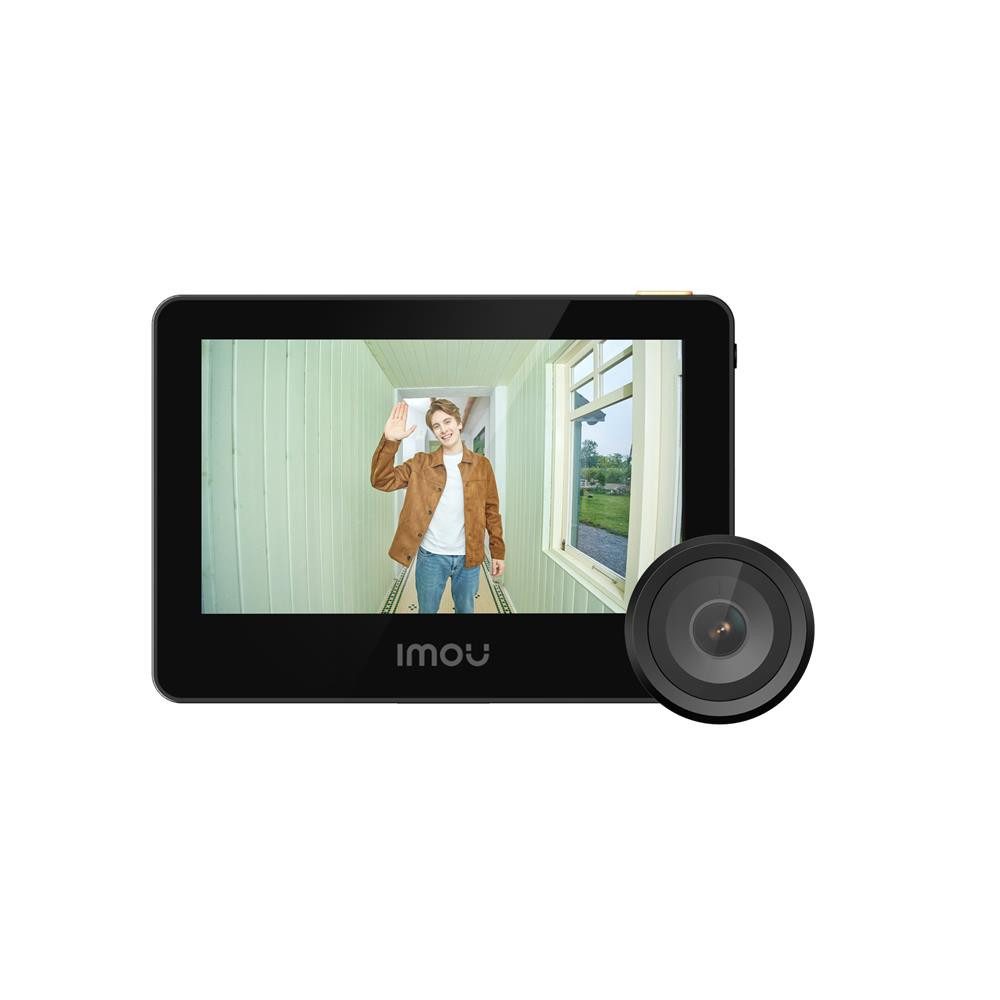 Imou Digitaler Türspion VD1 Smarte Türklingel Kamera Always on Video Sicherheitskamera (Innenbereich, Türkamera, Smarte Türklingel, Innenmonitor Personenalarm App-Steuerung)