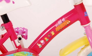 Kinderfahrrad Peppa Pig Kinderfahrrad - Mädchen - 10 Zoll - Pink/Blau - Fester Gang