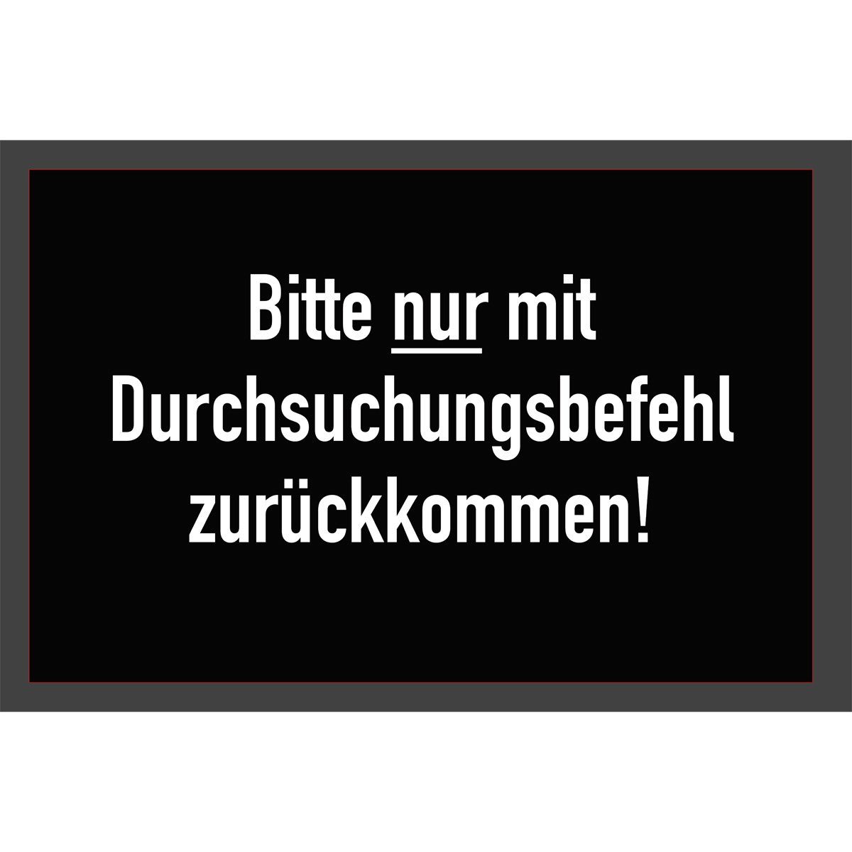 Goods+Gadgets Fußmatte GOODS+GADGETS Rutschfest Schmutzfangmatte - Hundebesitzer Fußmatte, Fußabstreifer Türvorleger