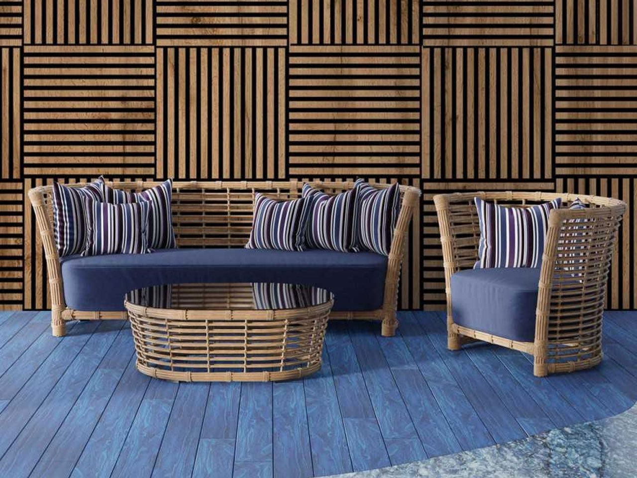 Mebano 3D Wandpaneel 6tlg. 40x40cm Akustikpaneele Lamellenpaneel Stilvoller Schallschutz, 1 qm, (6-tlg) einfache Montage, effektive Schalldämmung