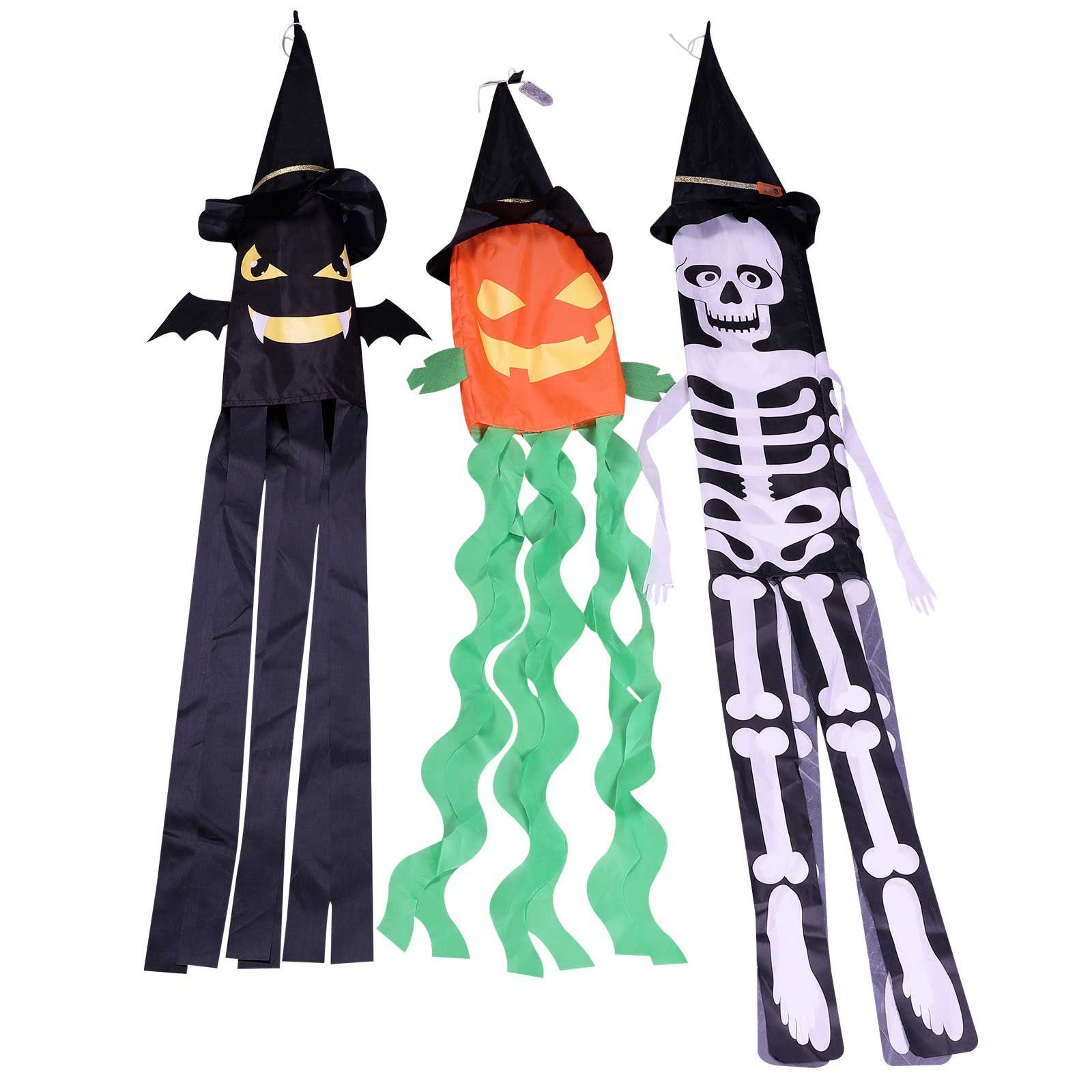 Rosnek LED-Dekofigur Horror Geist, Fledermaus Kürbis Skelett, für Halloween günstig online kaufen