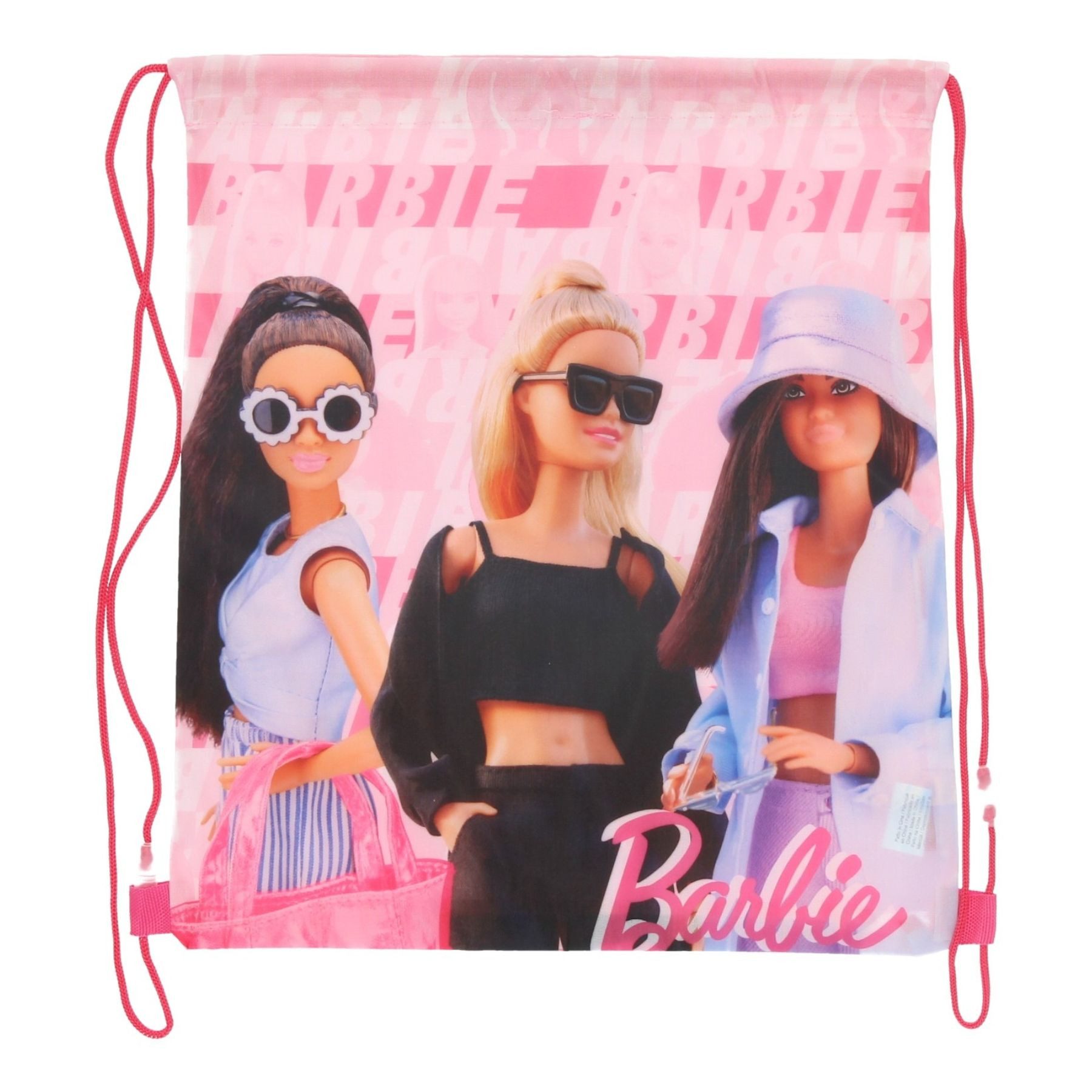 Barbie Turnbeutel Gymbag für Mädchen Alltag und Aktivitäten 35 × 40 cm