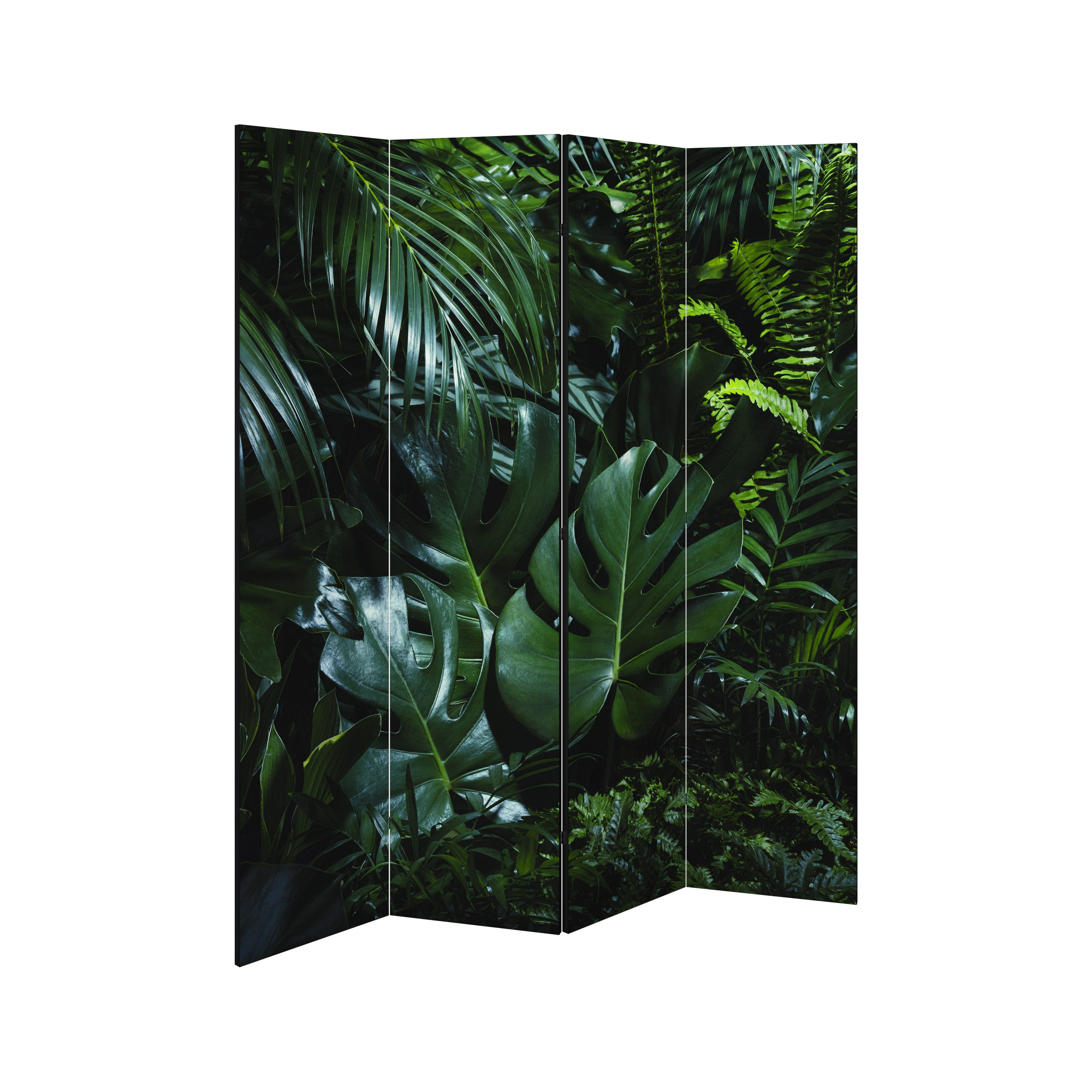 SPACEREBELS Paravent NATURE'S CLANDESTINE REVERIE (1 St), Raumteiler mit 4 Paneelen, beidseitig bedruckt, 152 x 168 cm