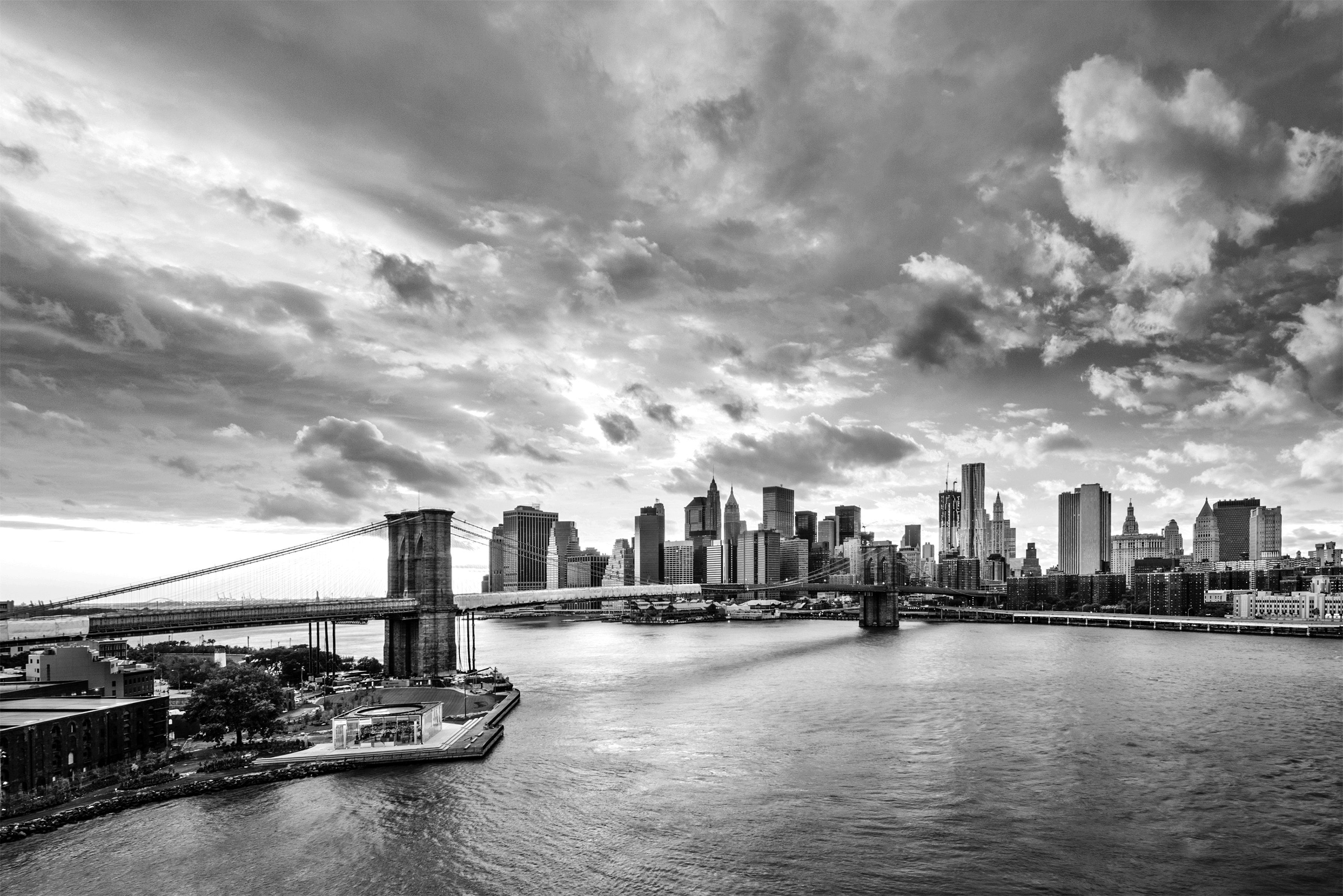 Fototapete New York Schwarz & Weiß