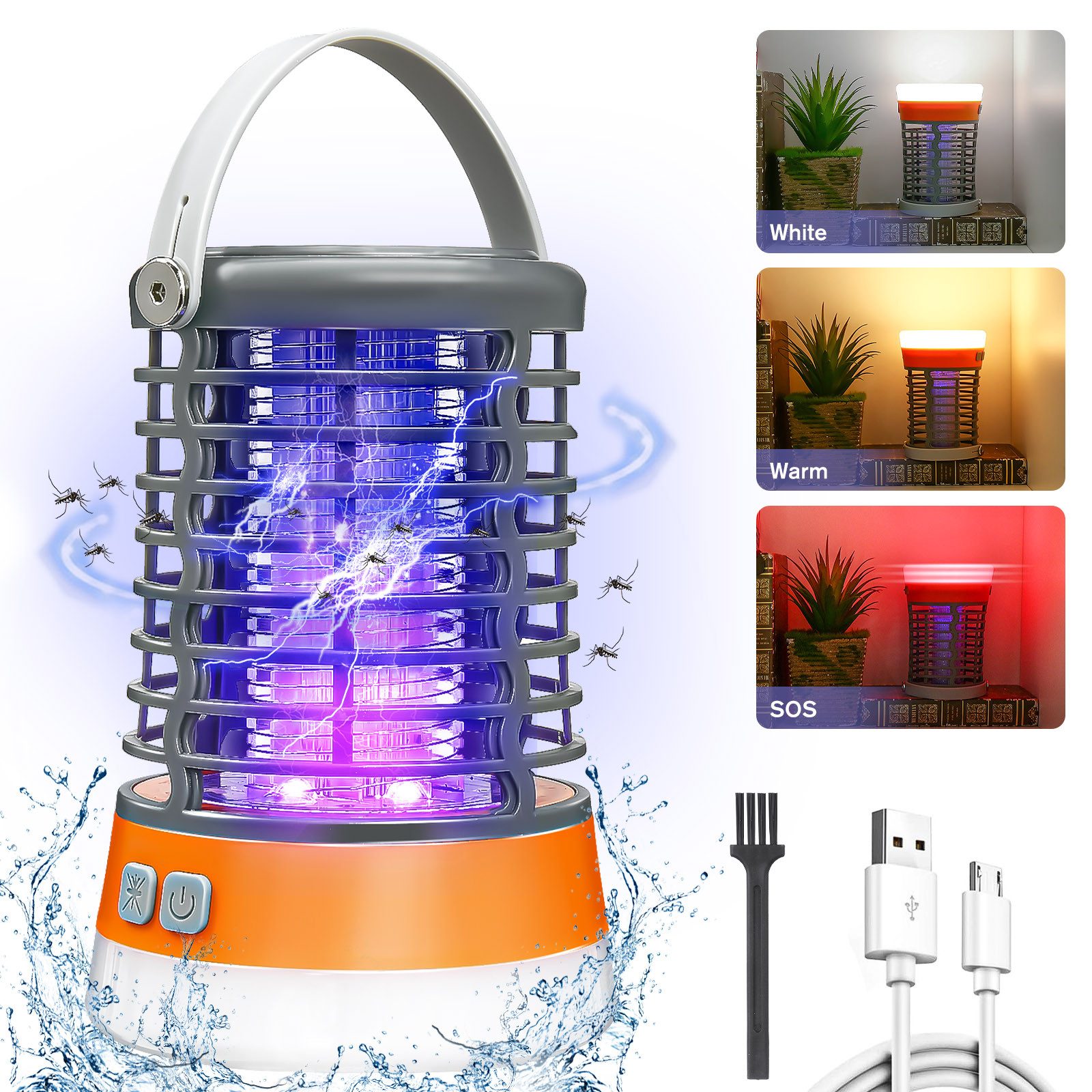 Ultraschall-Tierabwehr Ambother Electric Mosquito Swatter, Mückenlampe A-MK-02