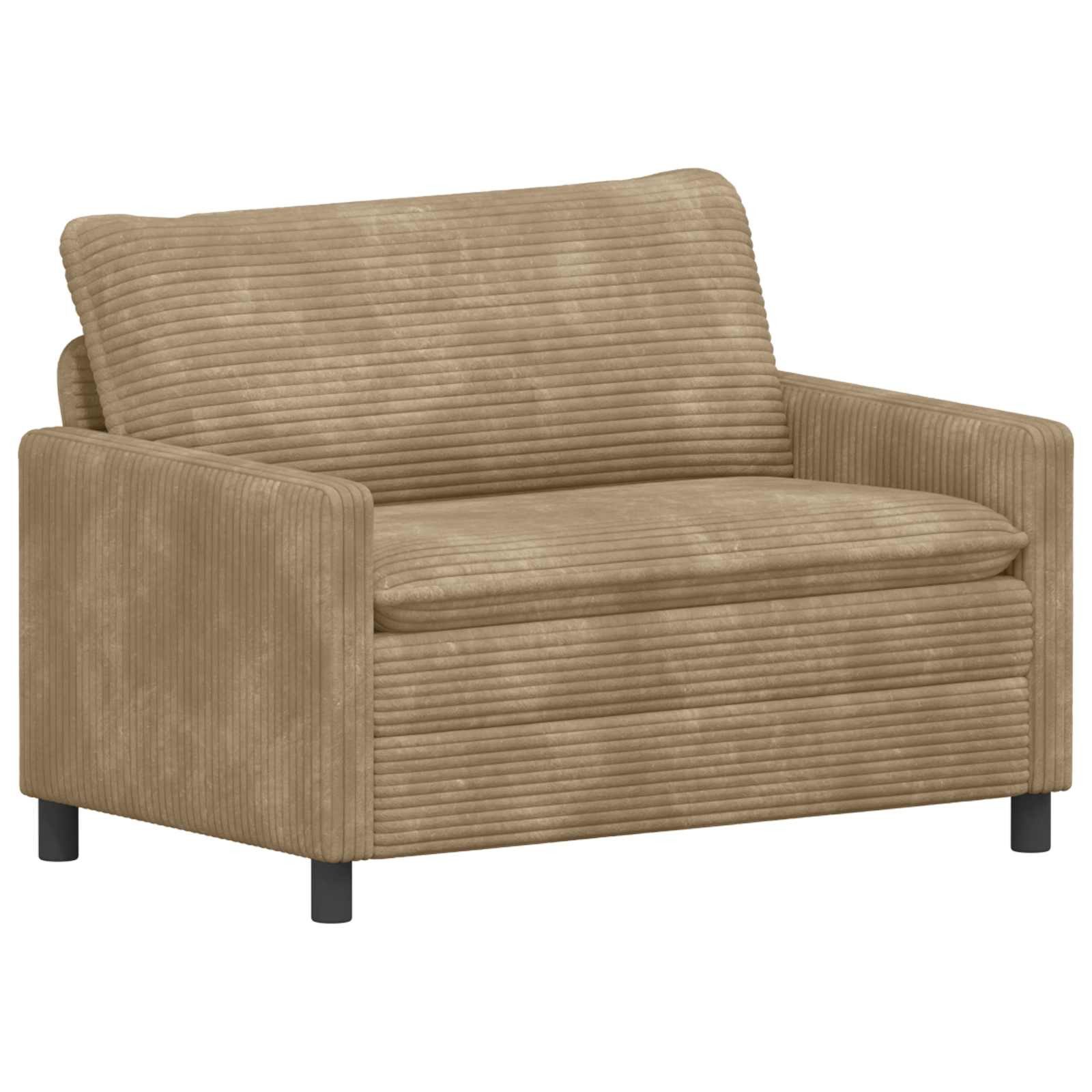 vidaXL Sofa Sofa Taupe 126 x 81 x 87,5 cm Polyester, 1 Teile
