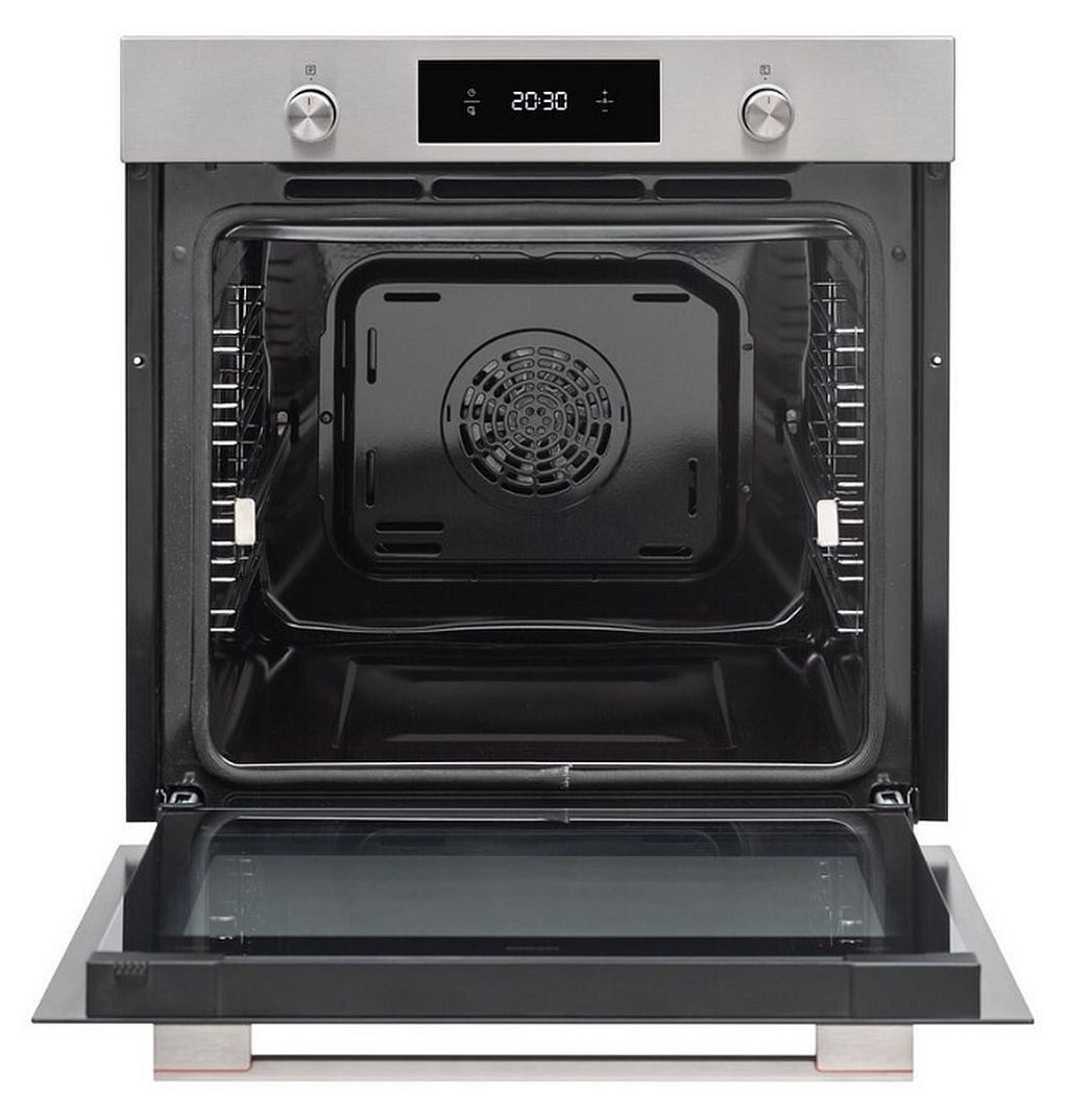 Sharp Backofen 78 Liter Pyrolyse Funktion Edelstahl 1-fach Vollauszug K-71P28INM-EU, mit 1-fach Vollauszug