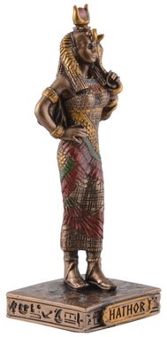 Vogler direct Gmbh Dekofigur Ägyptische Göttin Hathor, Miniatur by Veronese, bronzefarben/coloriert, Größe: L/B/H 4x3x9 cm