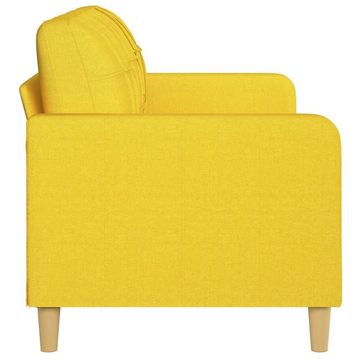 vidaXL Sofa 3-Sitzer Sofa Couch Möbel Hellgelb 180 cm Stoff
