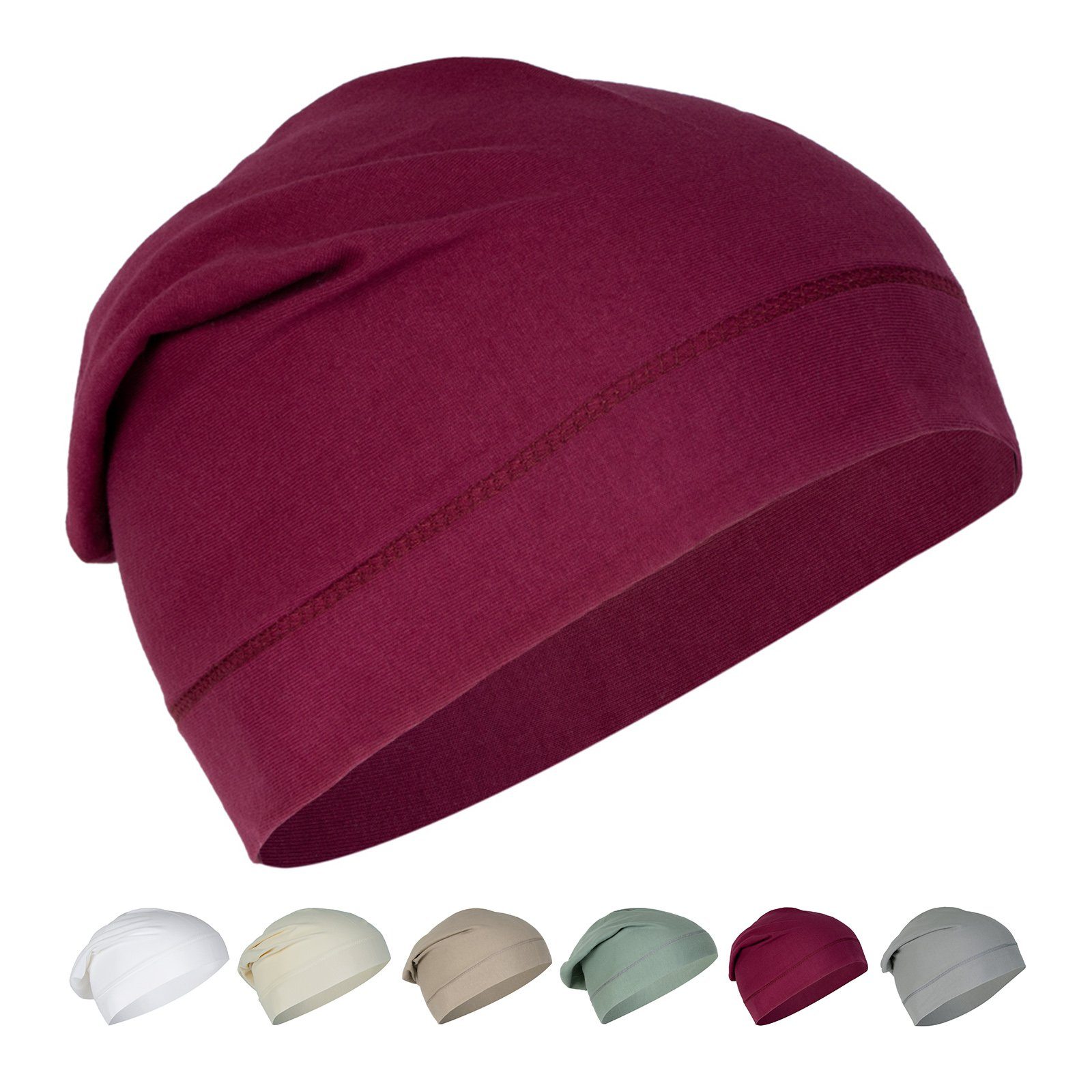 beties Beanie BasicSoft (1-St., 1 Stück) leichte Sommermütze Sportmütze Schlafmütze Chemomütze