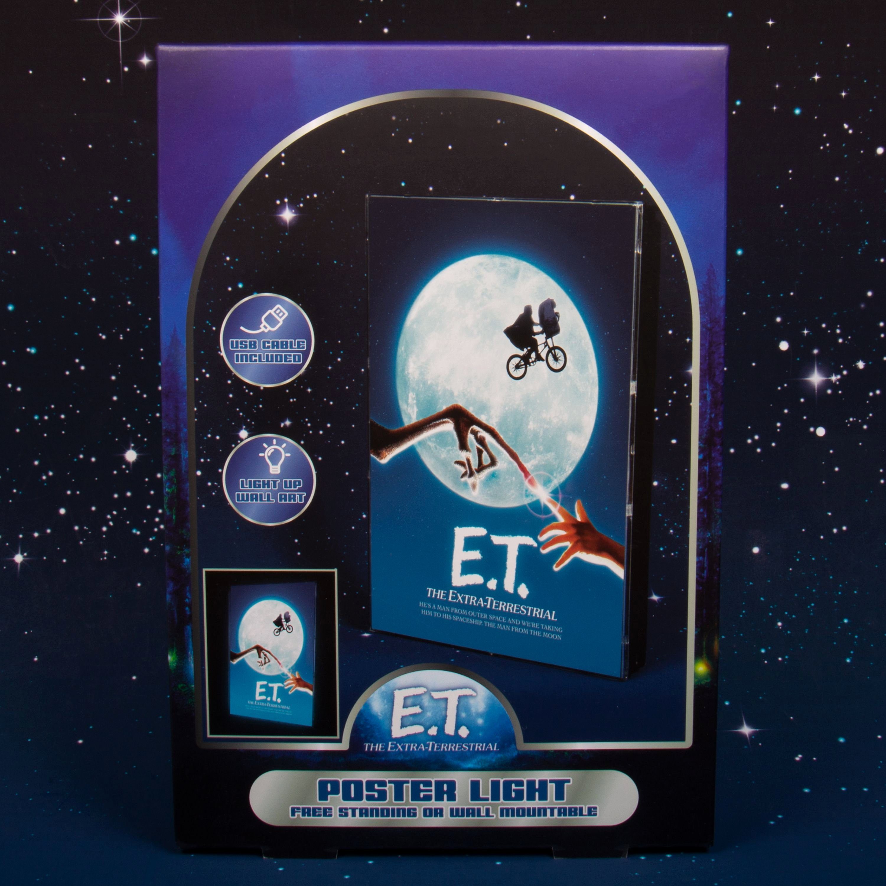 creations ET-Merchandise Dekolicht Poster E.T. der Außerirdische Licht, Fizz lizenziertes Offiziell