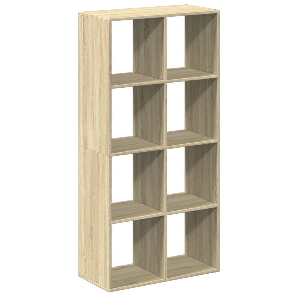vidaXL Bücherregal Raumteiler-Bücherregal Sonoma-Eiche 69,5x29x137,5 cm, 1-tlg.