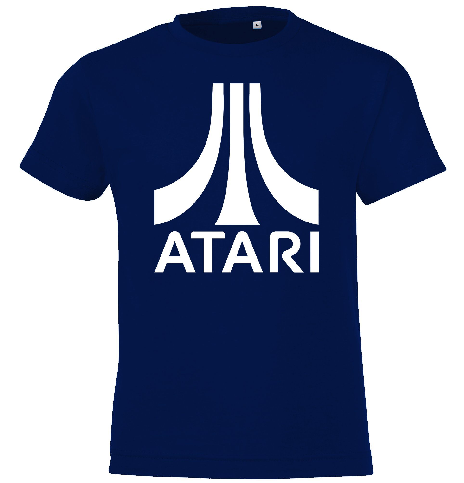 Youth Designz Frontprint mit Atari trendigem Navyblau T-Shirt Kinder T-Shirt