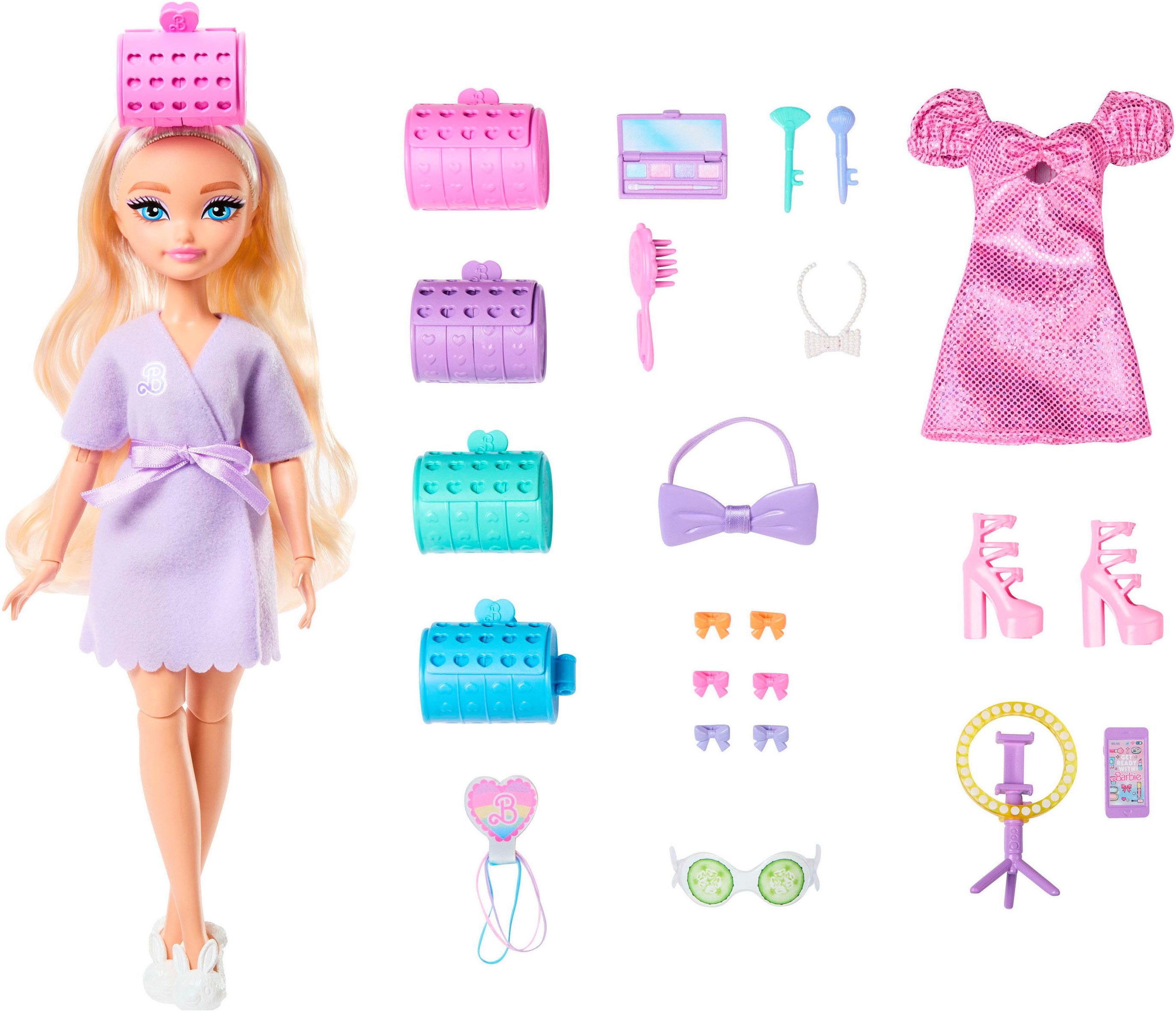 Barbie Anziehpuppe Barbie Dream Besties, "Get Ready With Me" Malibu,Haarspi günstig online kaufen