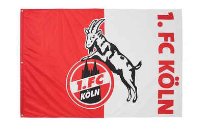 1. FC Köln Fahne 1.FC Köln Hissfahne 'Logo', 100% Polyester