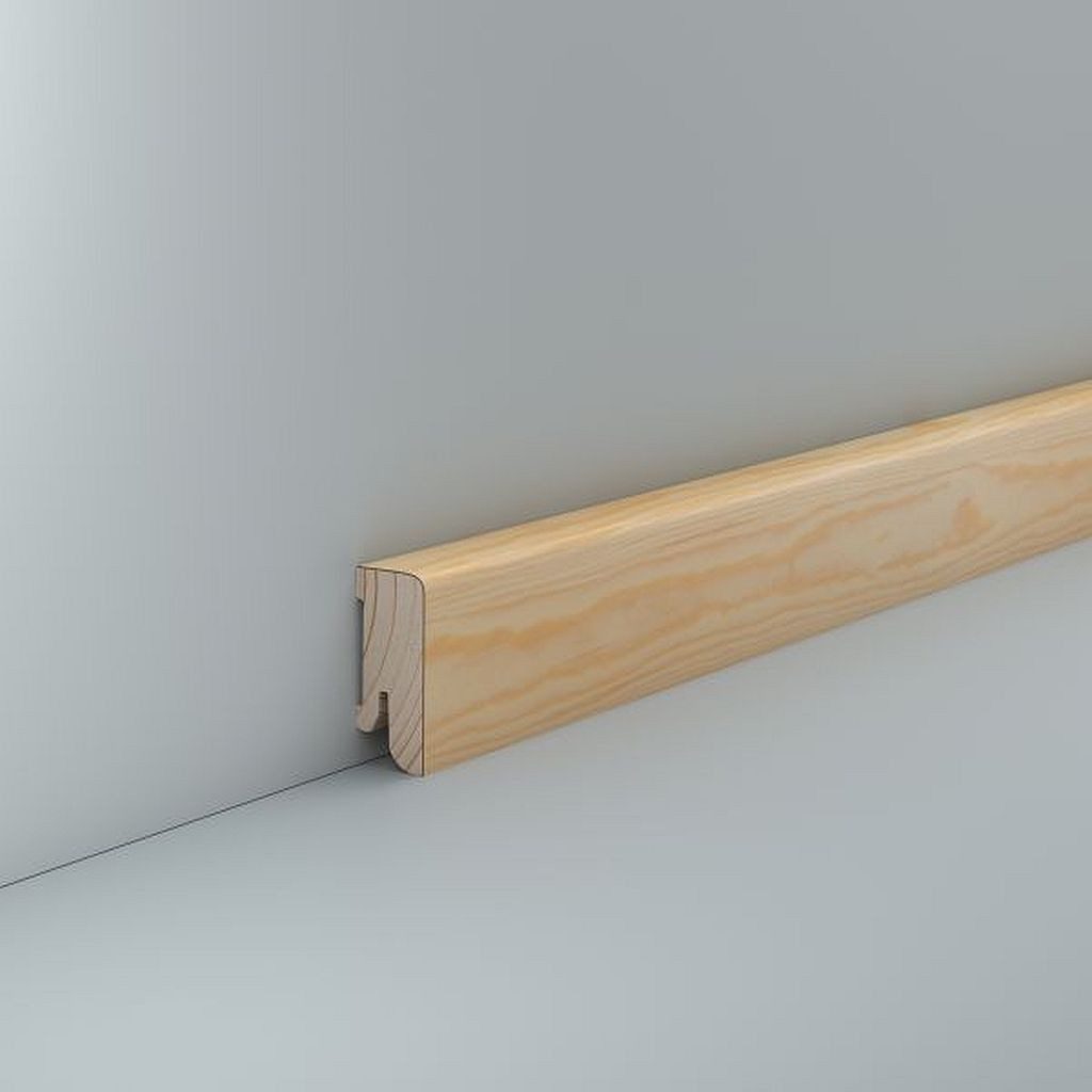 Südbrock Sockelleiste Sockelleiste Fußleiste 16 x 40 Echtholzfurnier Kiefer, L: 250 cm, H: 4 cm, 1-St.