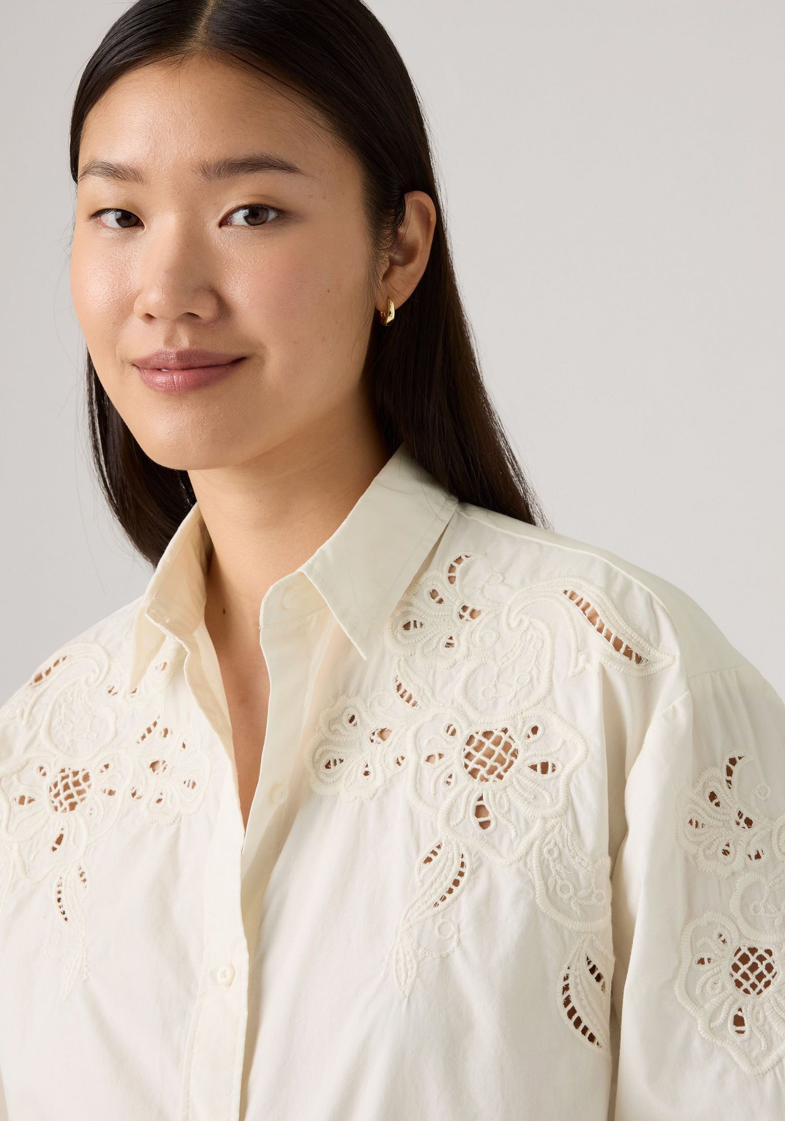 Levi's® Hemdbluse JAMIE HOLIDAY SHI mit Lochstickerei