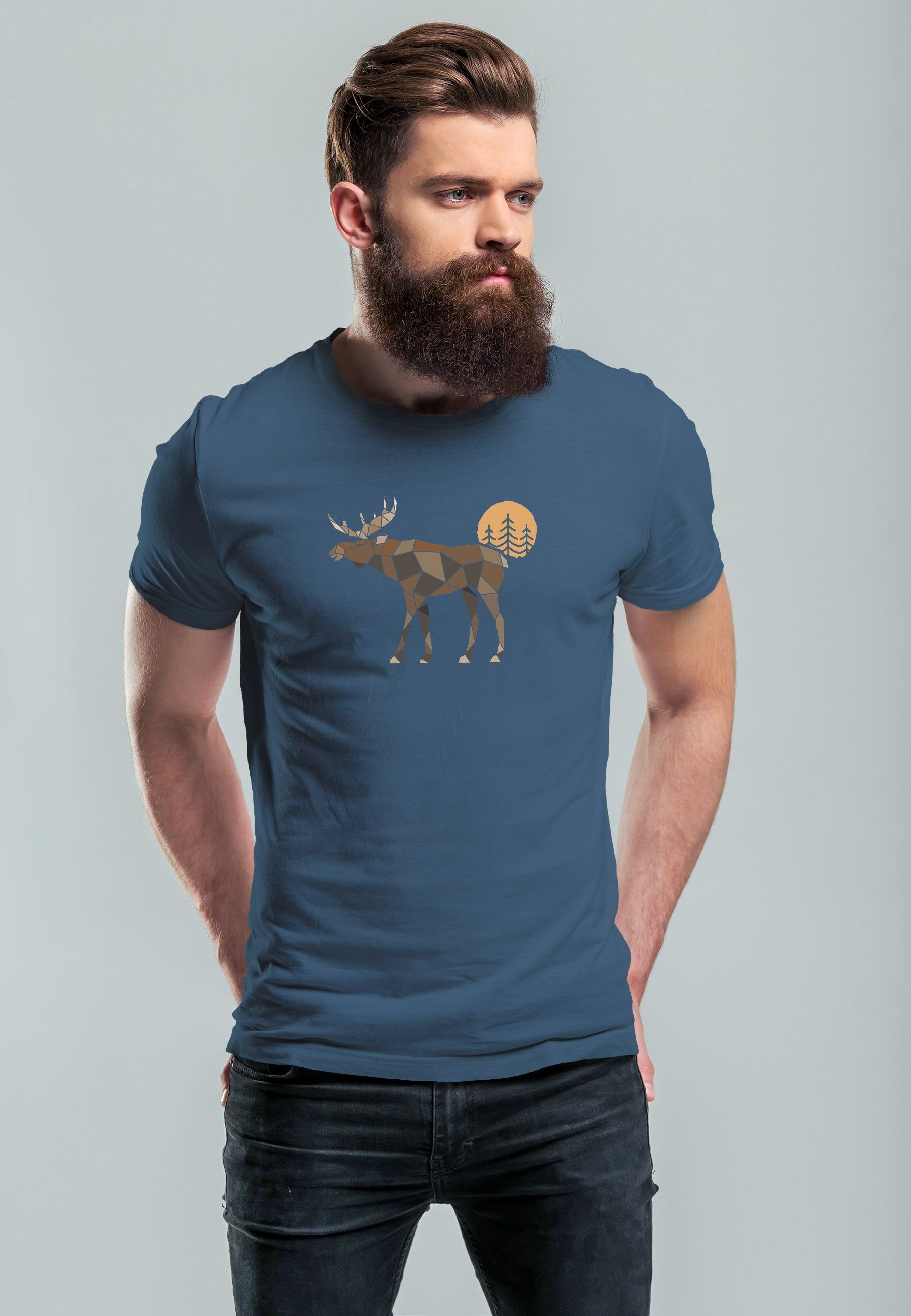 Neverless Print-Shirt Herren T-Shirt Shirt Printshirt günstig online kaufen