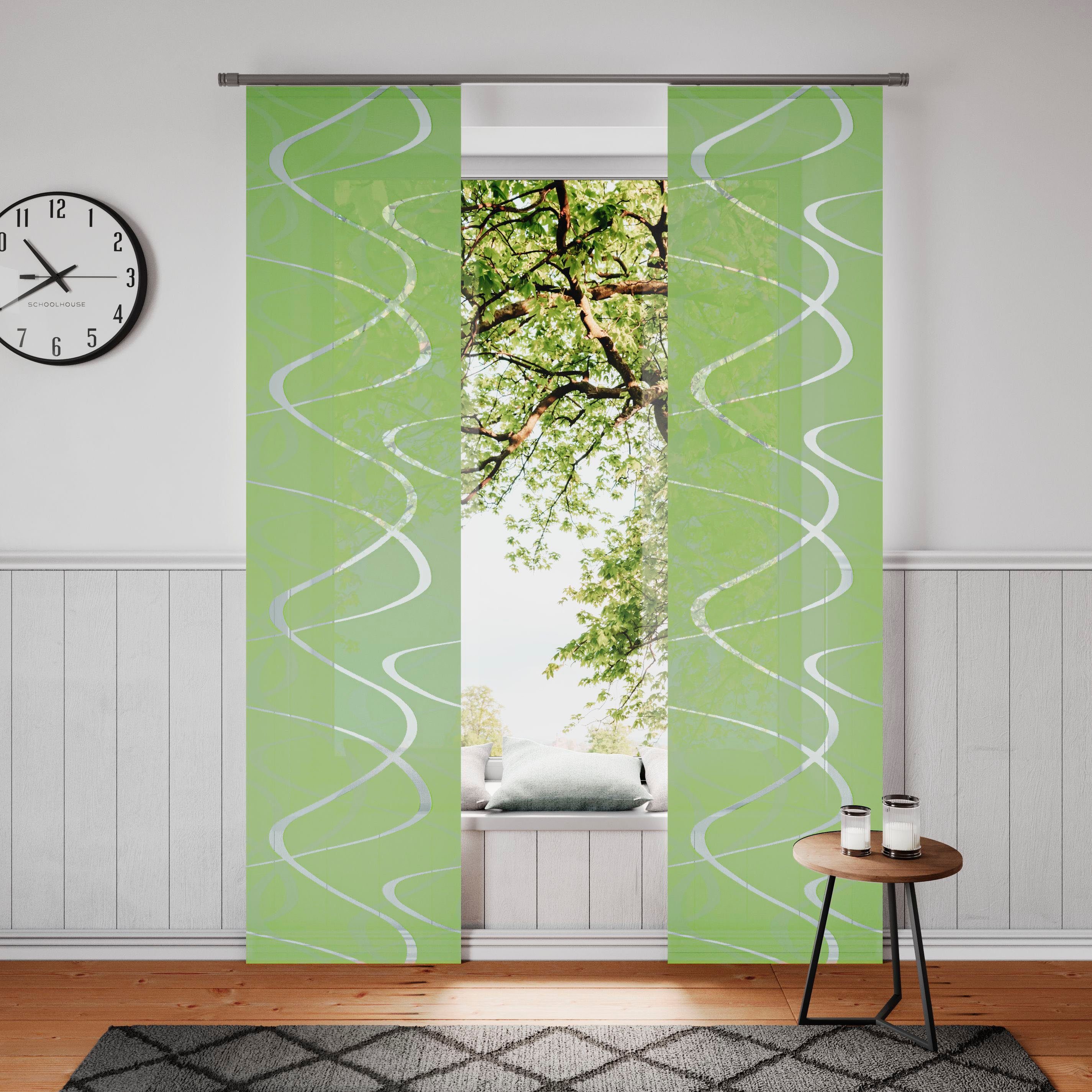 Neutex for you! Schiebegardine Pelotas (1 St), Klettband, halbtransparent, günstig online kaufen