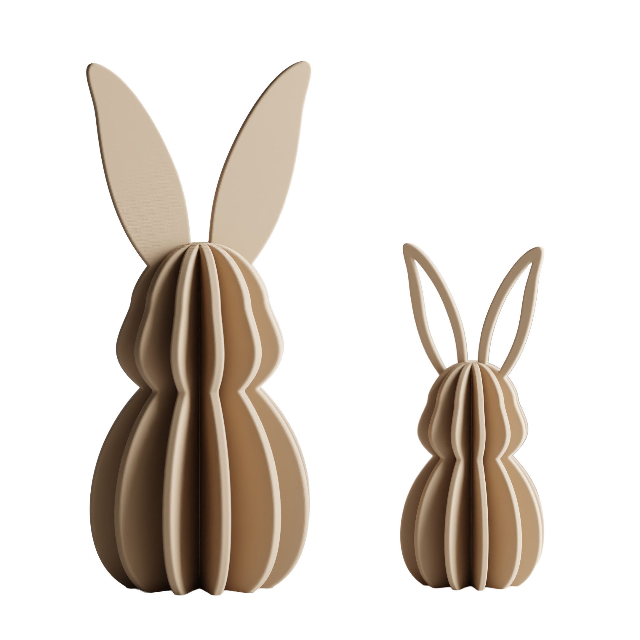 Shapes - Decorations Dekofigur Minimalistisches Osterhasen Set – Deko Hasen groß & klein (2er Set, 1 x Hasenfigur (klein), 1 x Hasenfigur (groß), Dekofiguren für Ostern