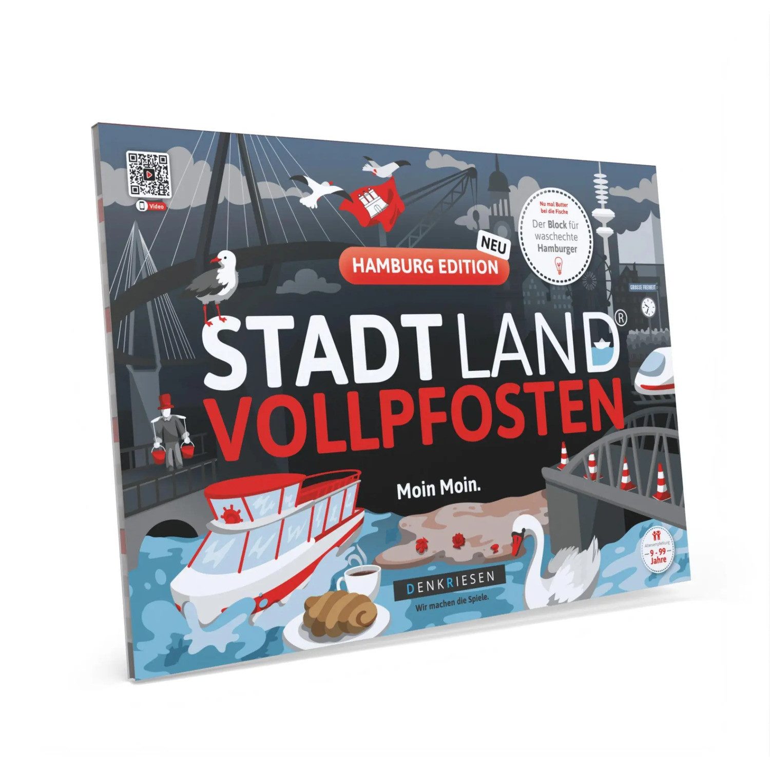 Spiel DENKRIESEN - STADT LAND VOLLPFOSTEN® - HAMBURG EDITION - "Moin...