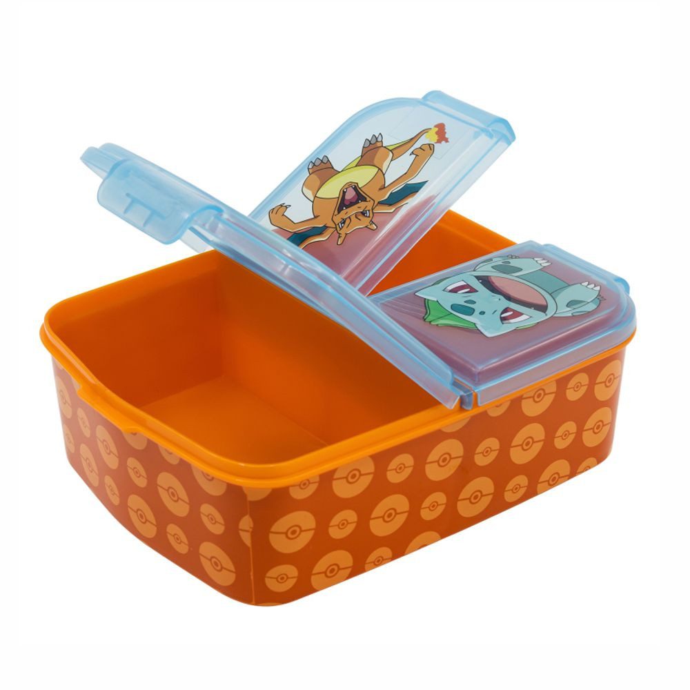 POKÉMON Lunchbox Brotdose 3 getrennte Fächer Pokemon Lunch to Go Vesper Dose – Bild 2 von 3