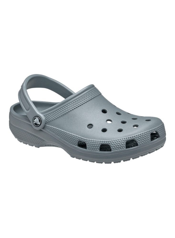 Crocs Sandale Classic Clog Concrete grau/blau Badeschuh – Bild 4 von 5