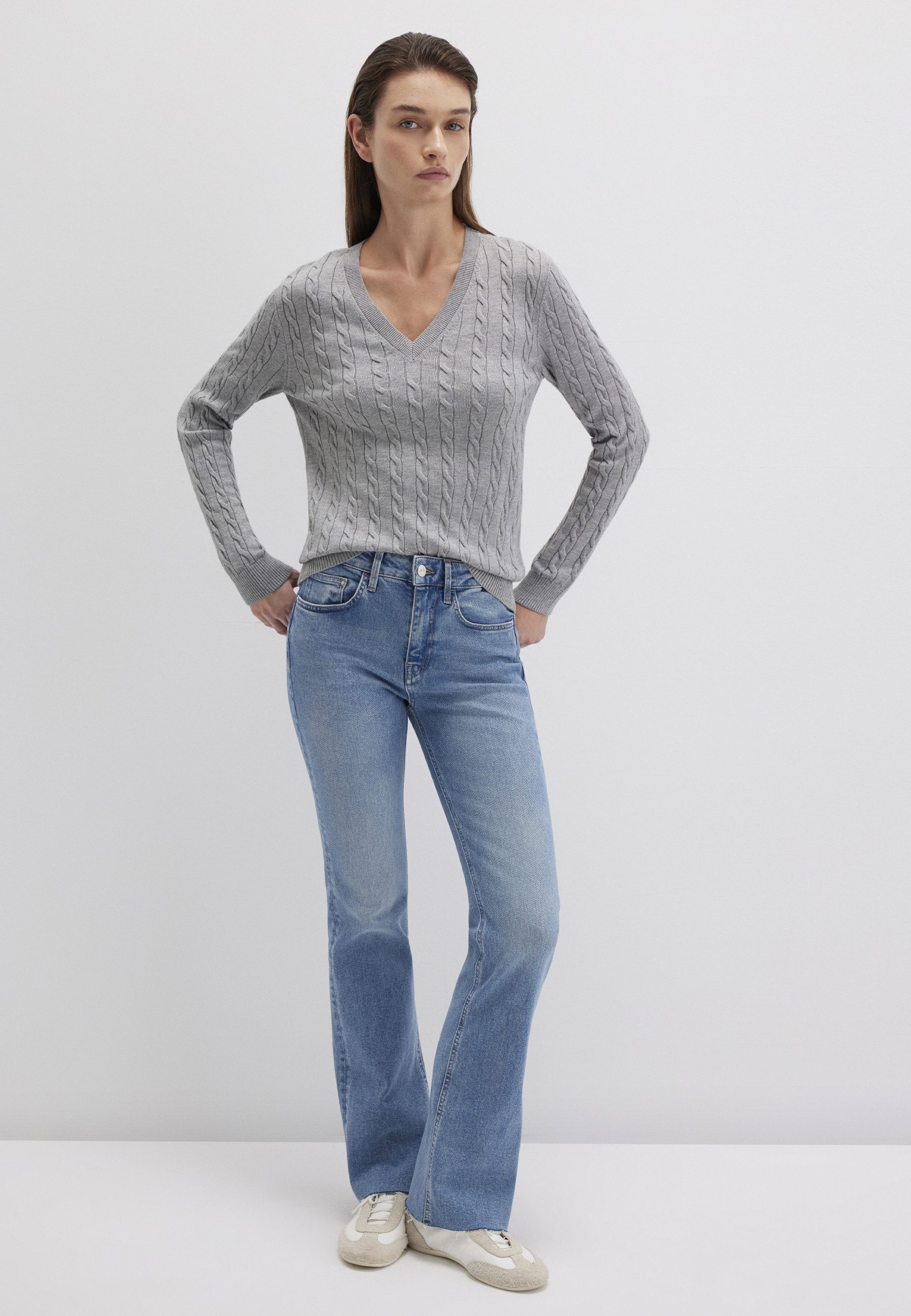 Mavi Strickpullover V-NECK SWEATER Pullover Feinstrick günstig online kaufen