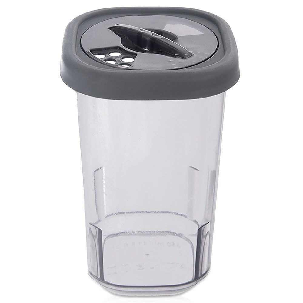 Orion Group Gewürzstreuer 320ml viereckig mit 3-Stufen-Dosierung und Verschlusskappe, (1-tlg), BPA-frei, hitzebeständig, kältebeständig