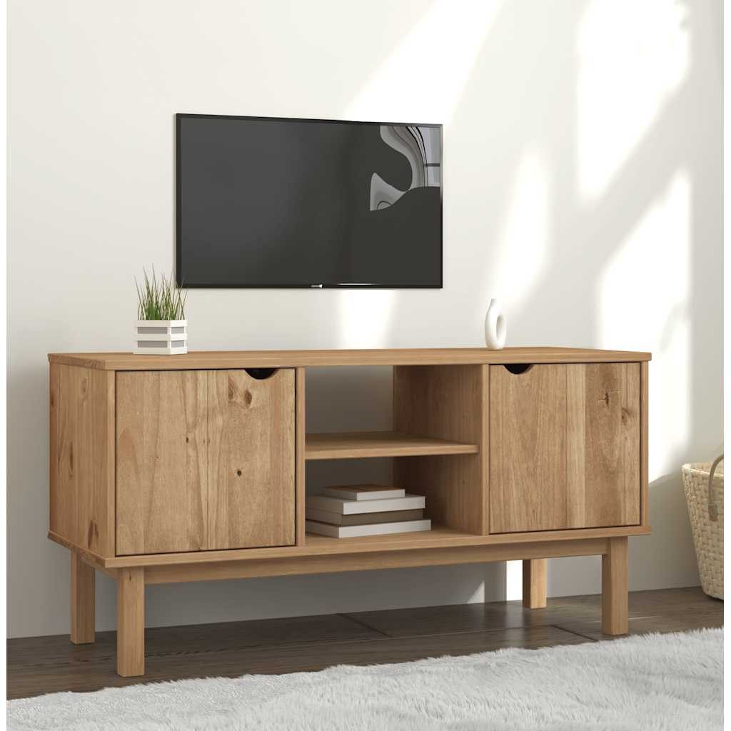 vidaXL TV-Schrank TV-Schrank OTTA 113,5x43x57 cm Massivholz Kiefer (1-St)