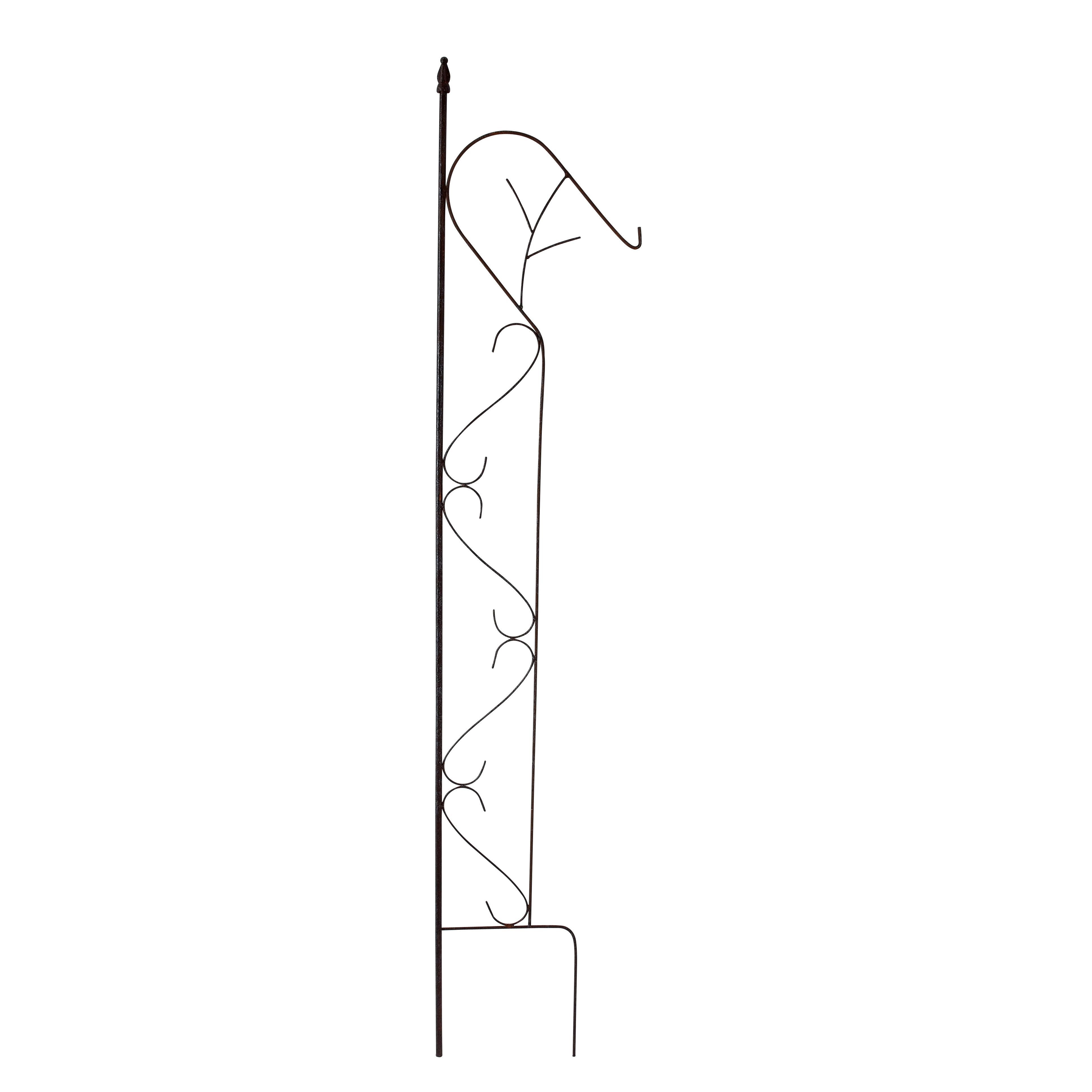 Rankgitter Rankhilfe Kletterhilfe mit Haken Pflanzengitter 27x144cm Rost Spalie