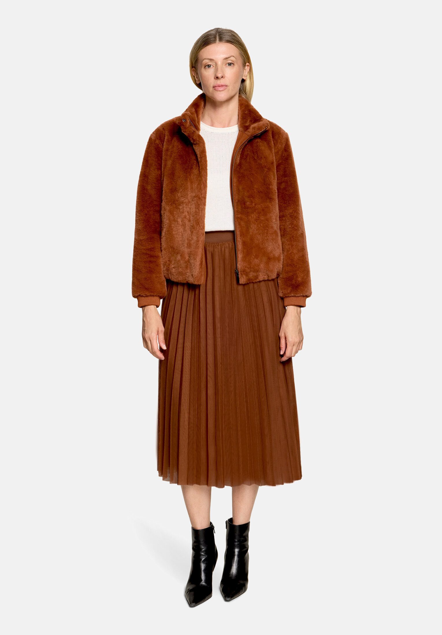Betty&Co Midirock Damen mit Plissee Plissee