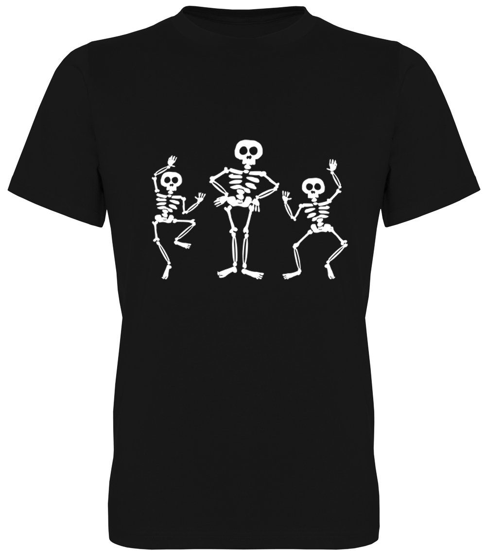 G-graphics T-Shirt Tanzende Skelette Herren T-Shirt mit Frontprint-Motiv zu günstig online kaufen