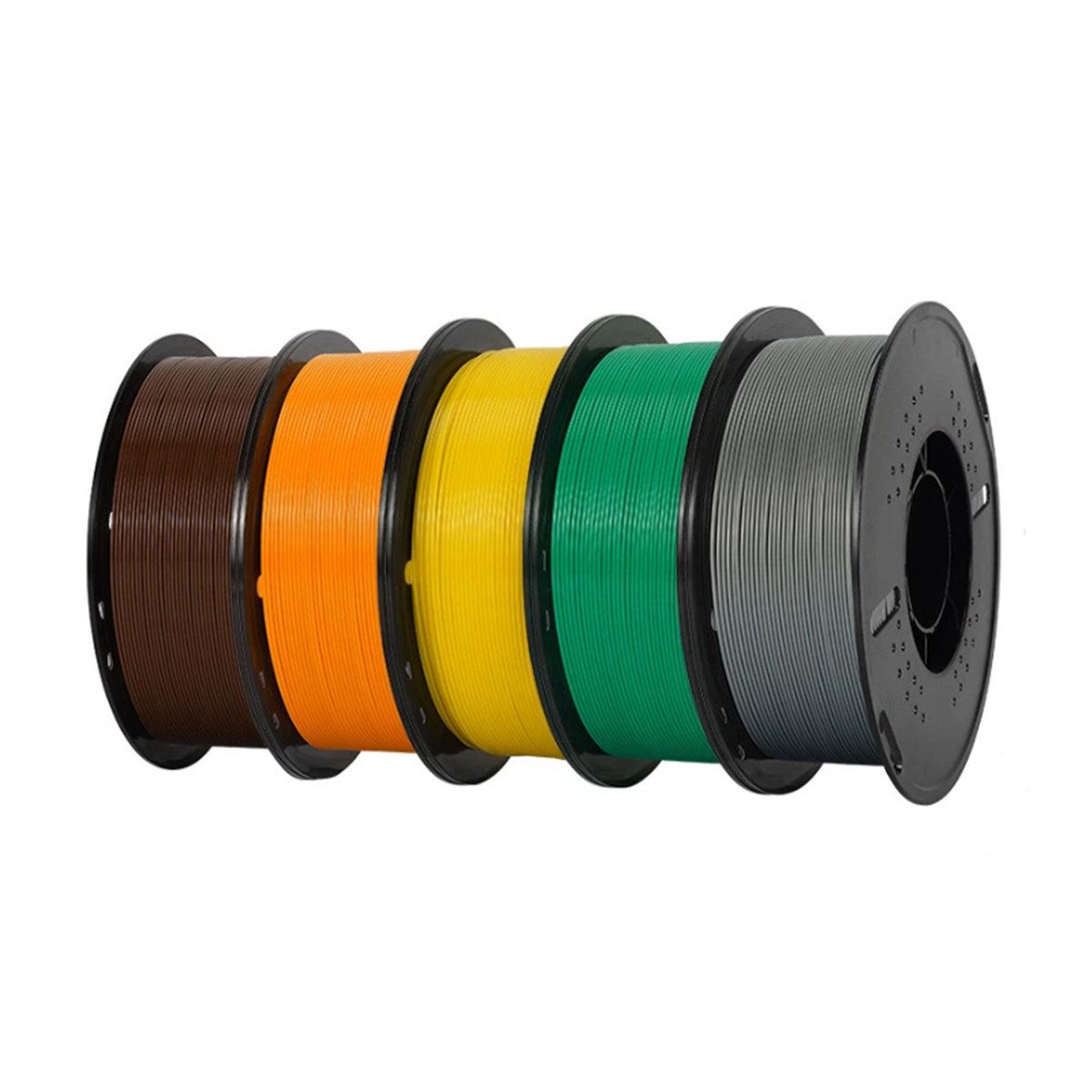 KINGROON Filament hohe Geschwindigkeit 3D Drucker PETG Filament 1,75mm, 5KG Set 5 Farben Hohe Maßgenauigkeit & Zähigkeit 3D-Druckmaterialien