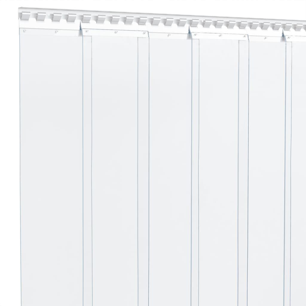 (1 mm St) Transparent Vorhang furnicato, Türvorhang m 200x1,6 10 PVC,