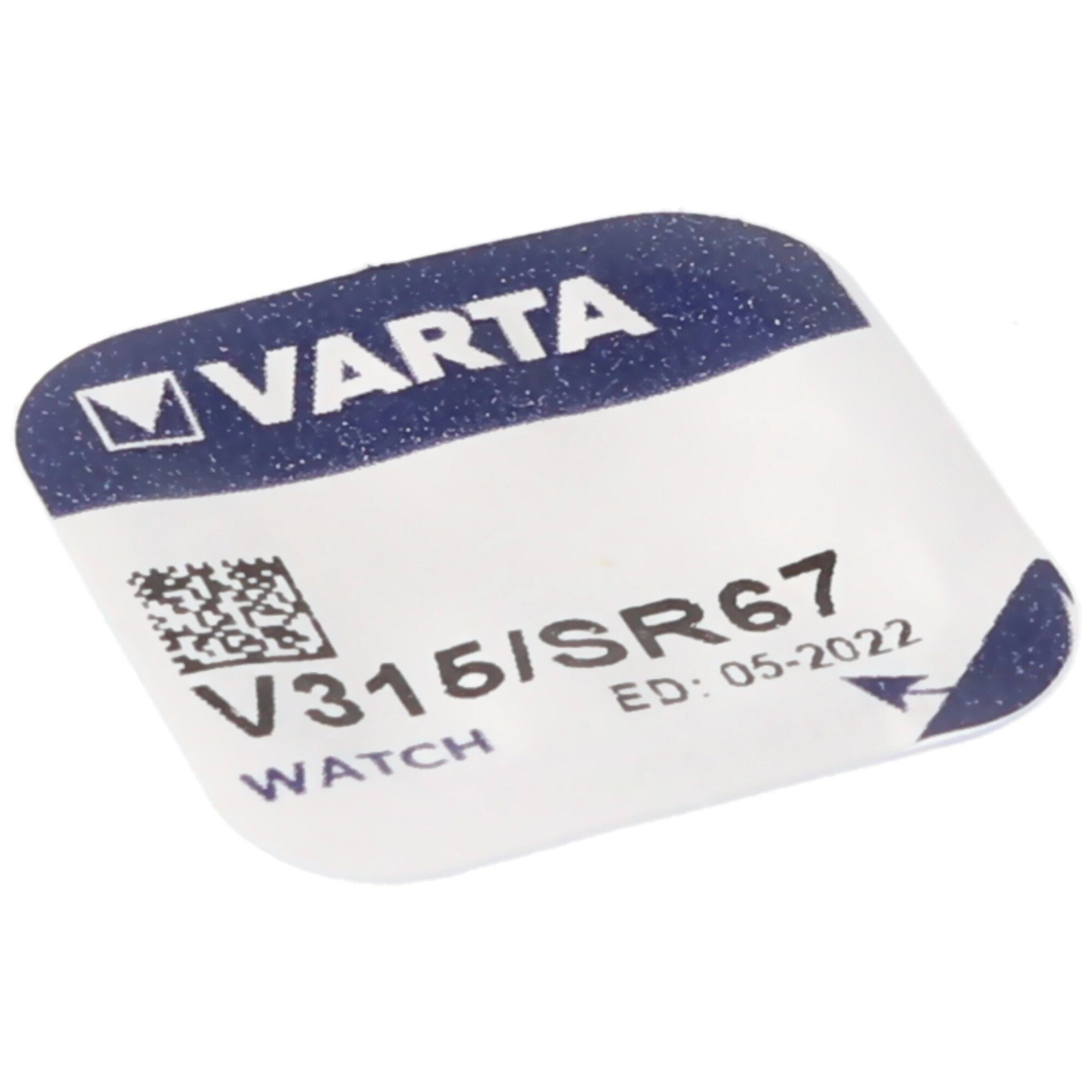 VARTA 315, V315, Knopfzelle V) Knopfzelle, für etc. SR67, Uhren (1,6 Varta SR716SW